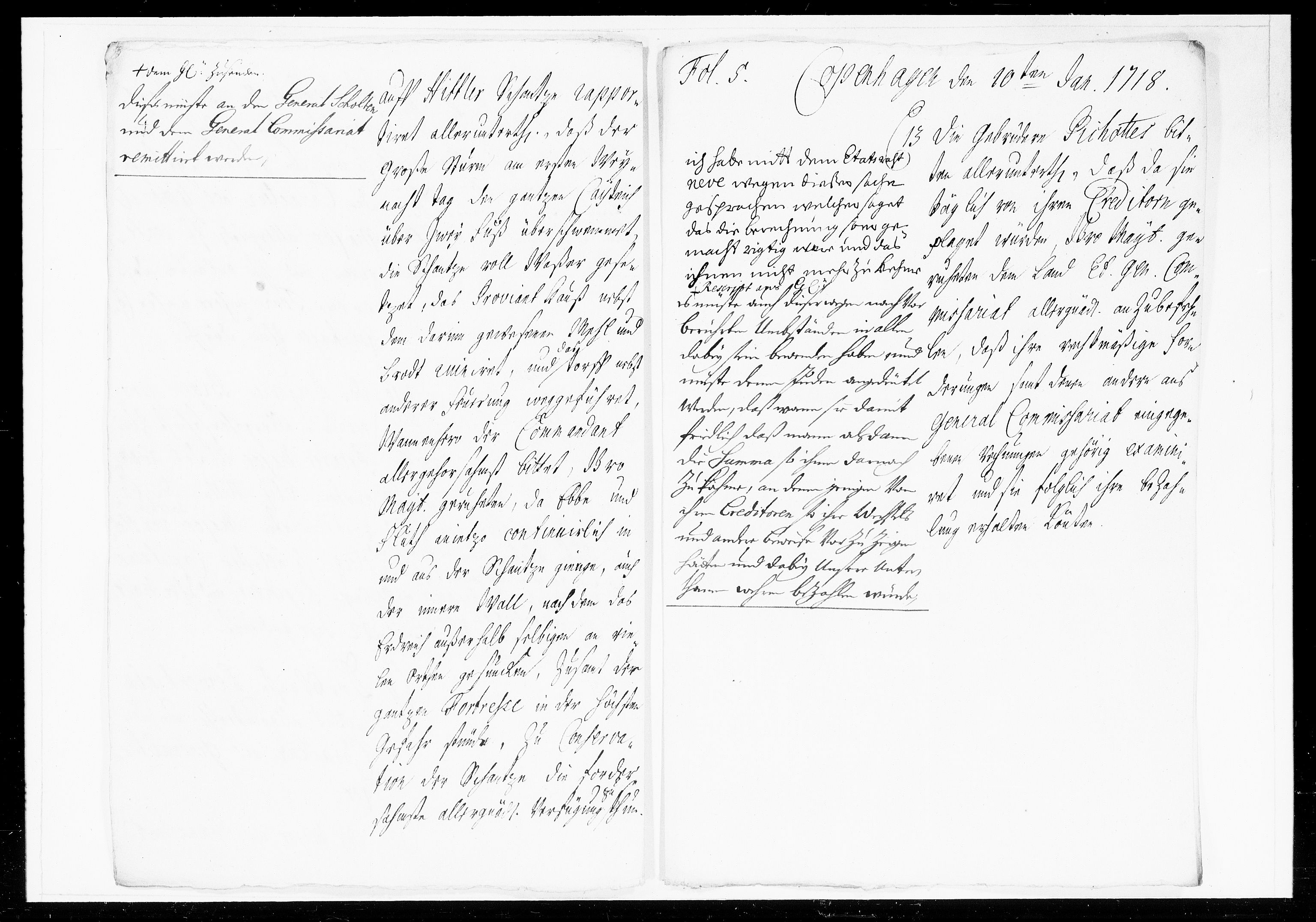 Krigskollegiet, Krigskancelliet, DRA/A-0006/-/1046-1051: Refererede sager, 1718, s. 26