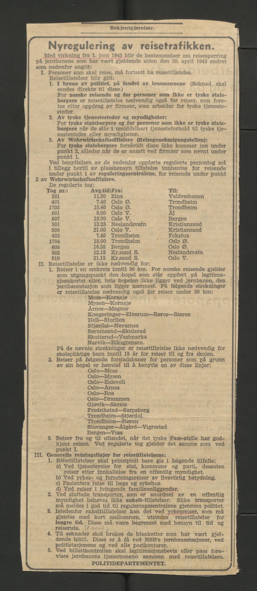 Glemmen lensmannskontor, AV/SAO-A-10123/I/Ic/Ica/L0002: Protokoll over utstedte nordiske reisekort (1939-1940) og utstedte reisetillatelser med jernbanen (1943), 1939-1943