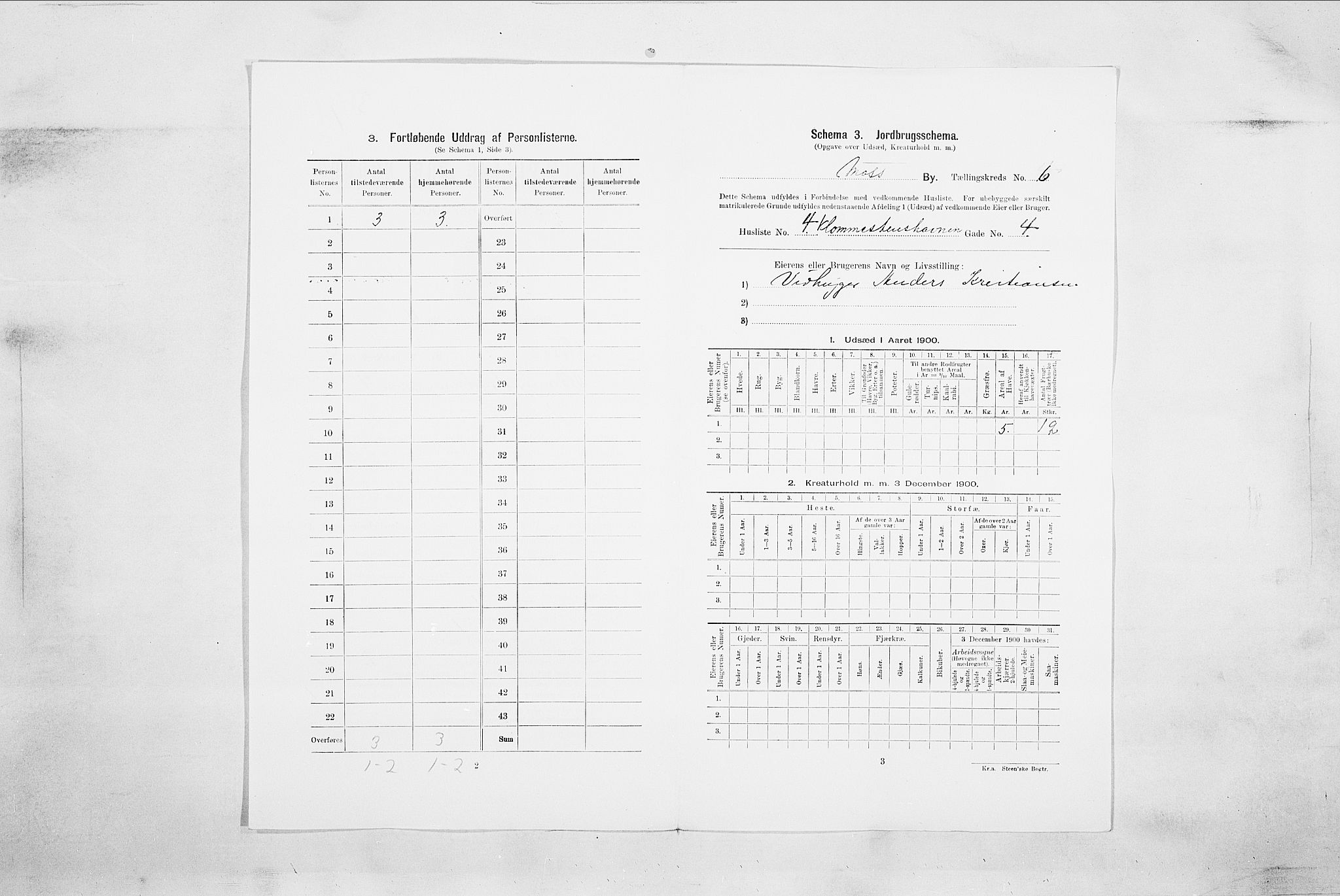 SAO, Folketelling 1900 for 0104 Moss kjøpstad, 1900