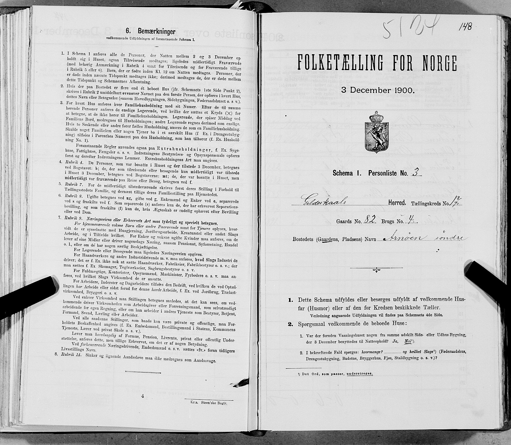 SAT, Folketelling 1900 for 1838 Gildeskål herred, 1900, s. 1657
