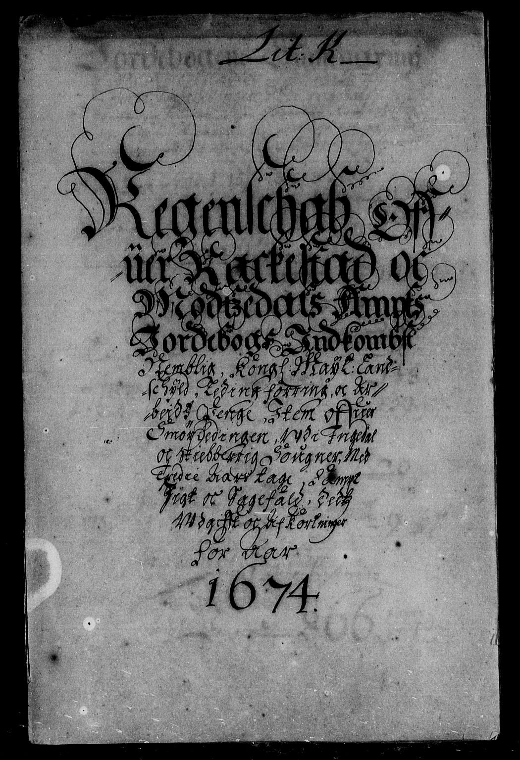 Rentekammeret inntil 1814, Reviderte regnskaper, Stiftamtstueregnskaper, Landkommissariatet på Akershus og Akershus stiftamt, AV/RA-EA-5869/R/Rb/L0094: Akershus stiftamt, 1673-1674