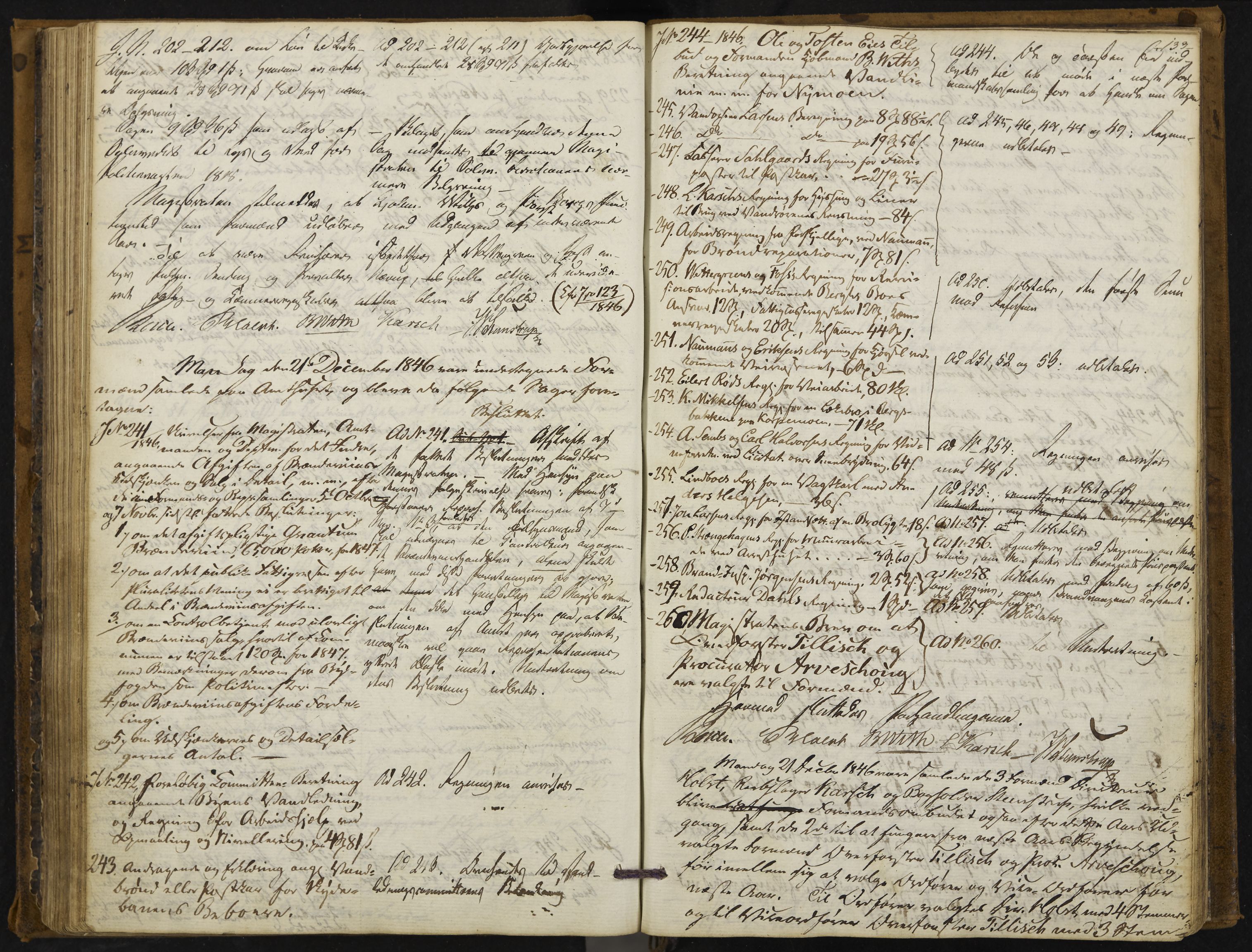 Kongsberg formannskap og sentraladministrasjon, IKAK/0604021-1/A/L0001: Møtebok med register, 1837-1849, s. 133