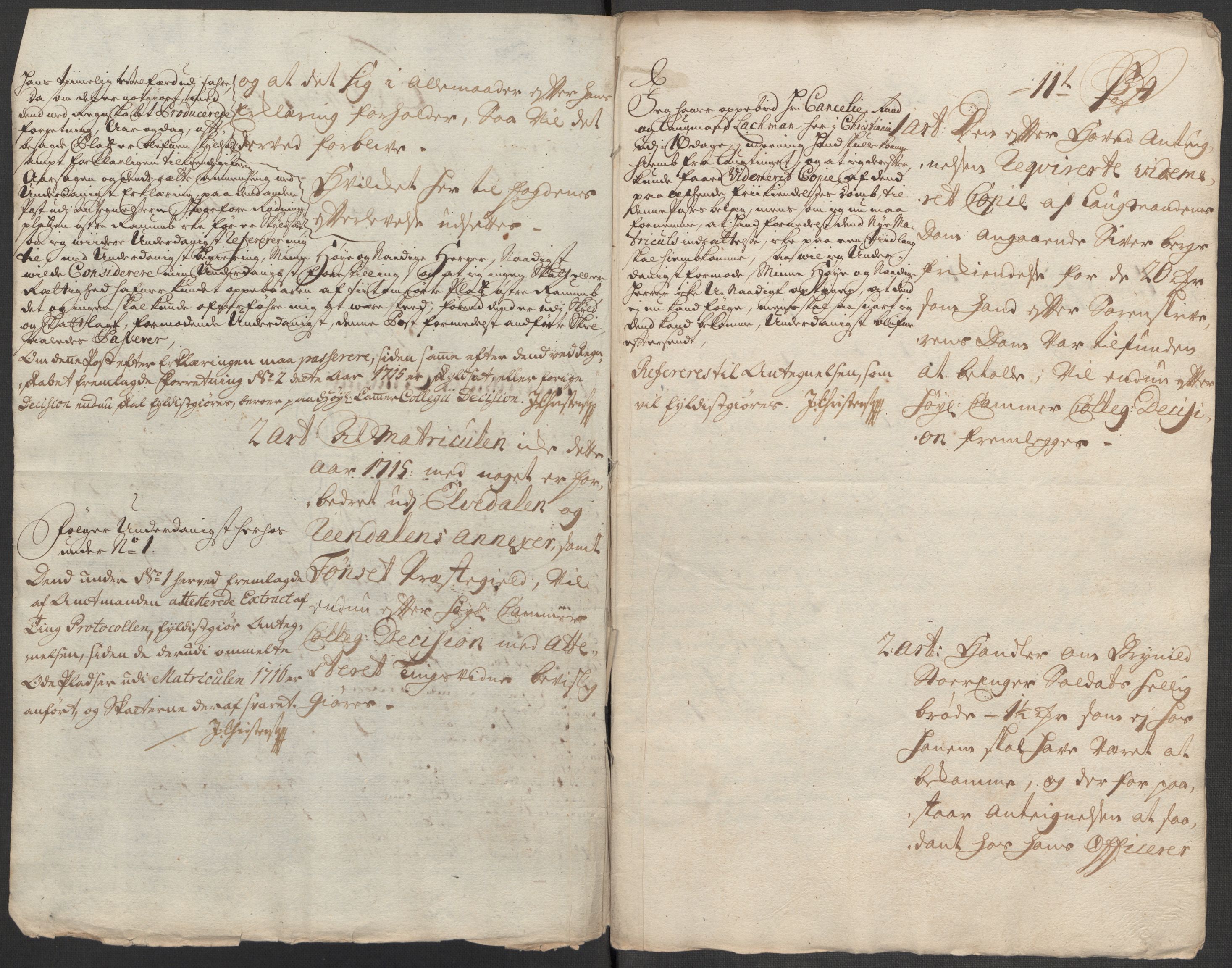 Rentekammeret inntil 1814, Reviderte regnskaper, Fogderegnskap, RA/EA-4092/R13/L0854: Fogderegnskap Solør, Odal og Østerdal, 1715, s. 176