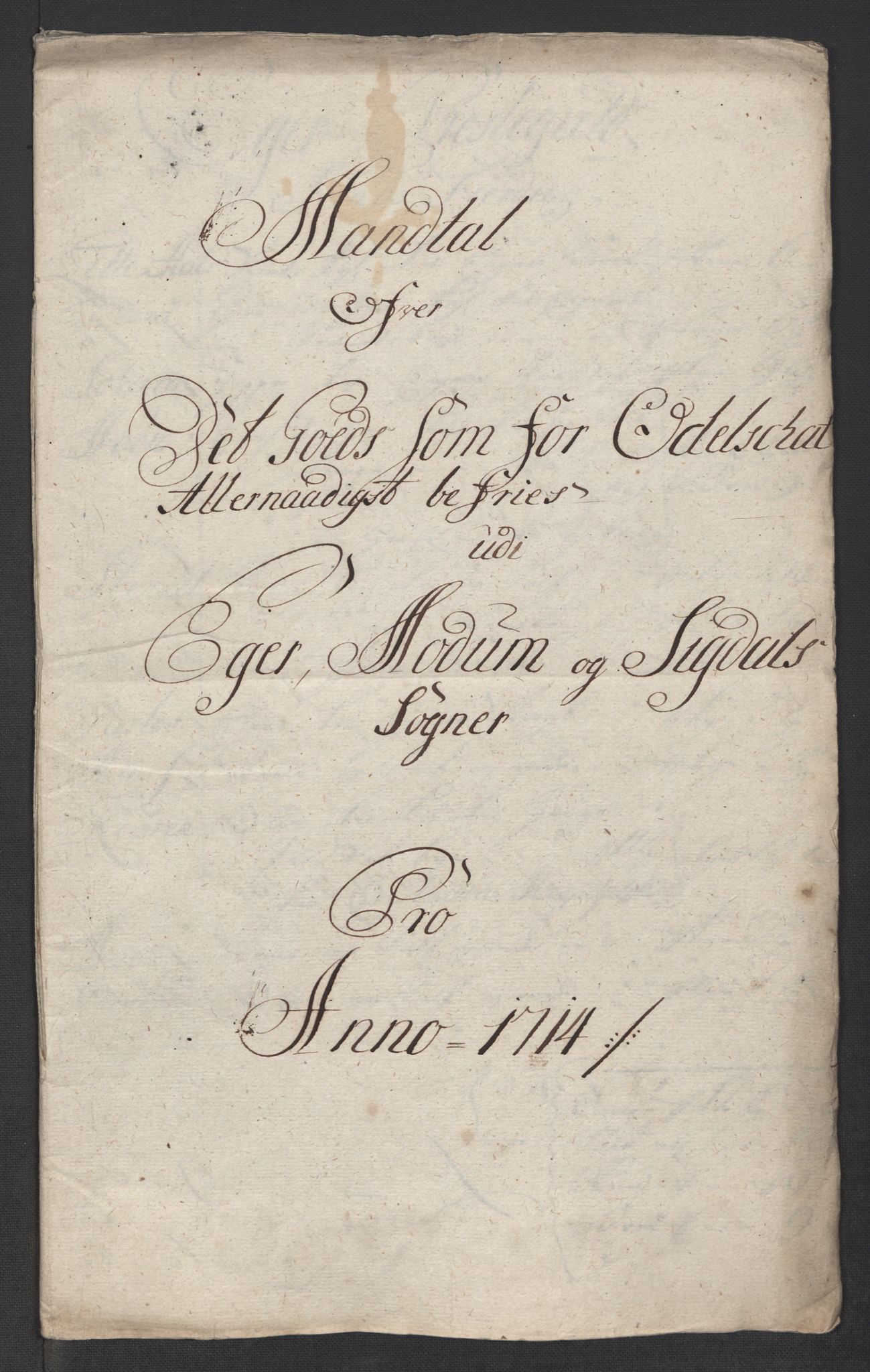 Rentekammeret inntil 1814, Reviderte regnskaper, Fogderegnskap, AV/RA-EA-4092/R31/L1709: Fogderegnskap Hurum, Røyken, Eiker, Lier og Buskerud, 1714, s. 104