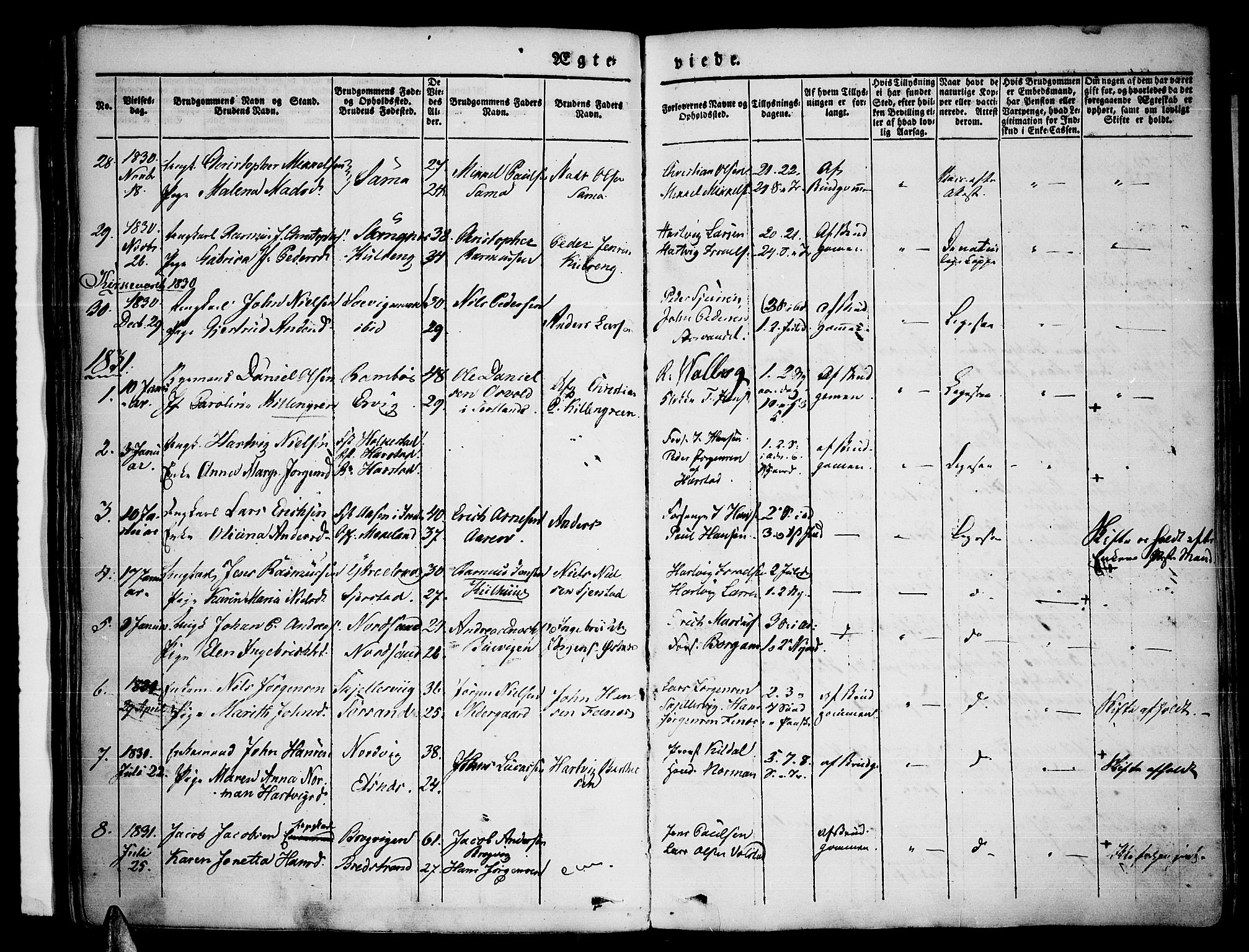 Trondenes sokneprestkontor, AV/SATØ-S-1319/H/Ha/L0007kirke: Ministerialbok nr. 7, 1827-1841