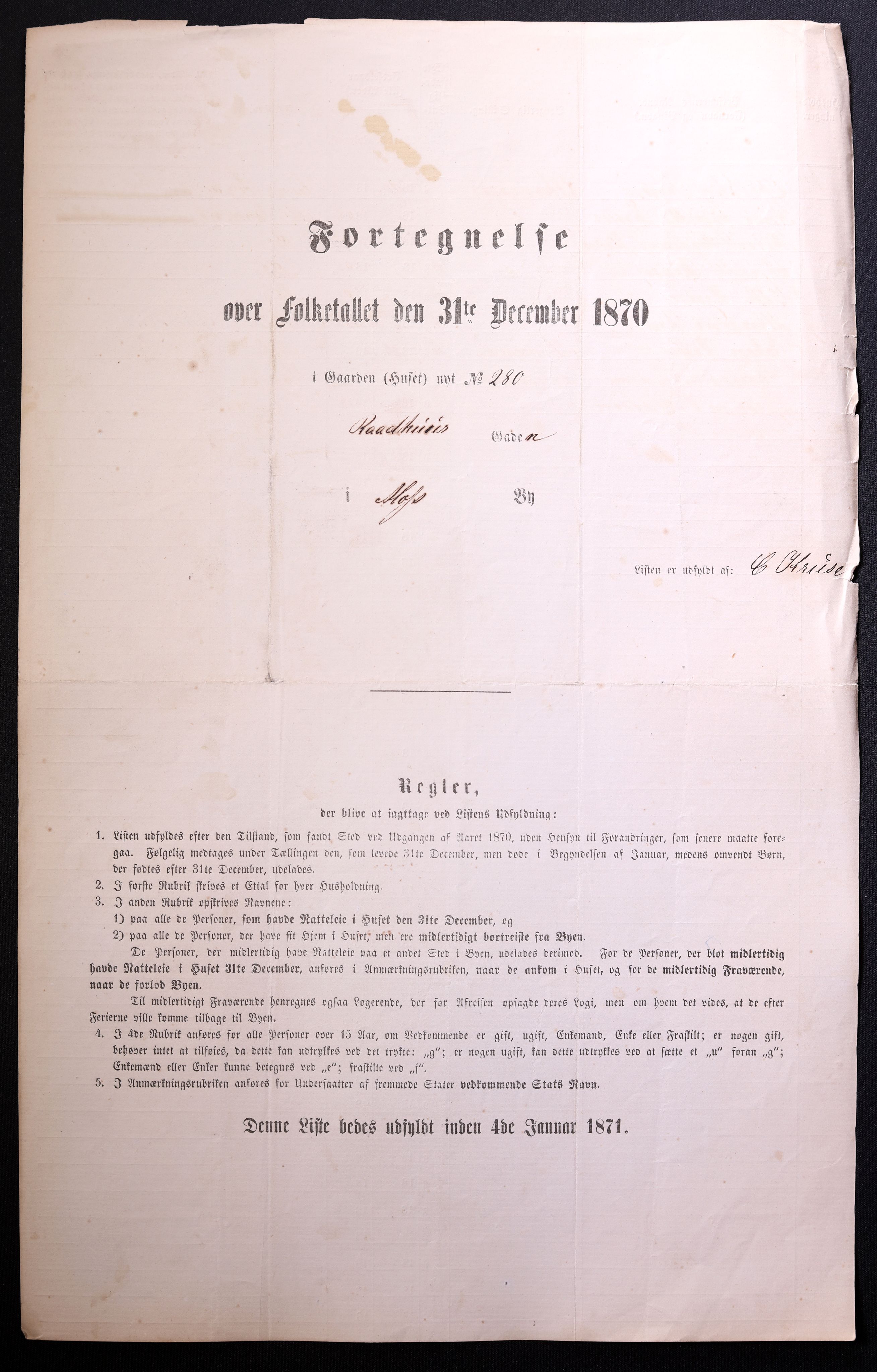 RA, Folketelling 1870 for 0104 Moss kjøpstad, 1870, s. 447