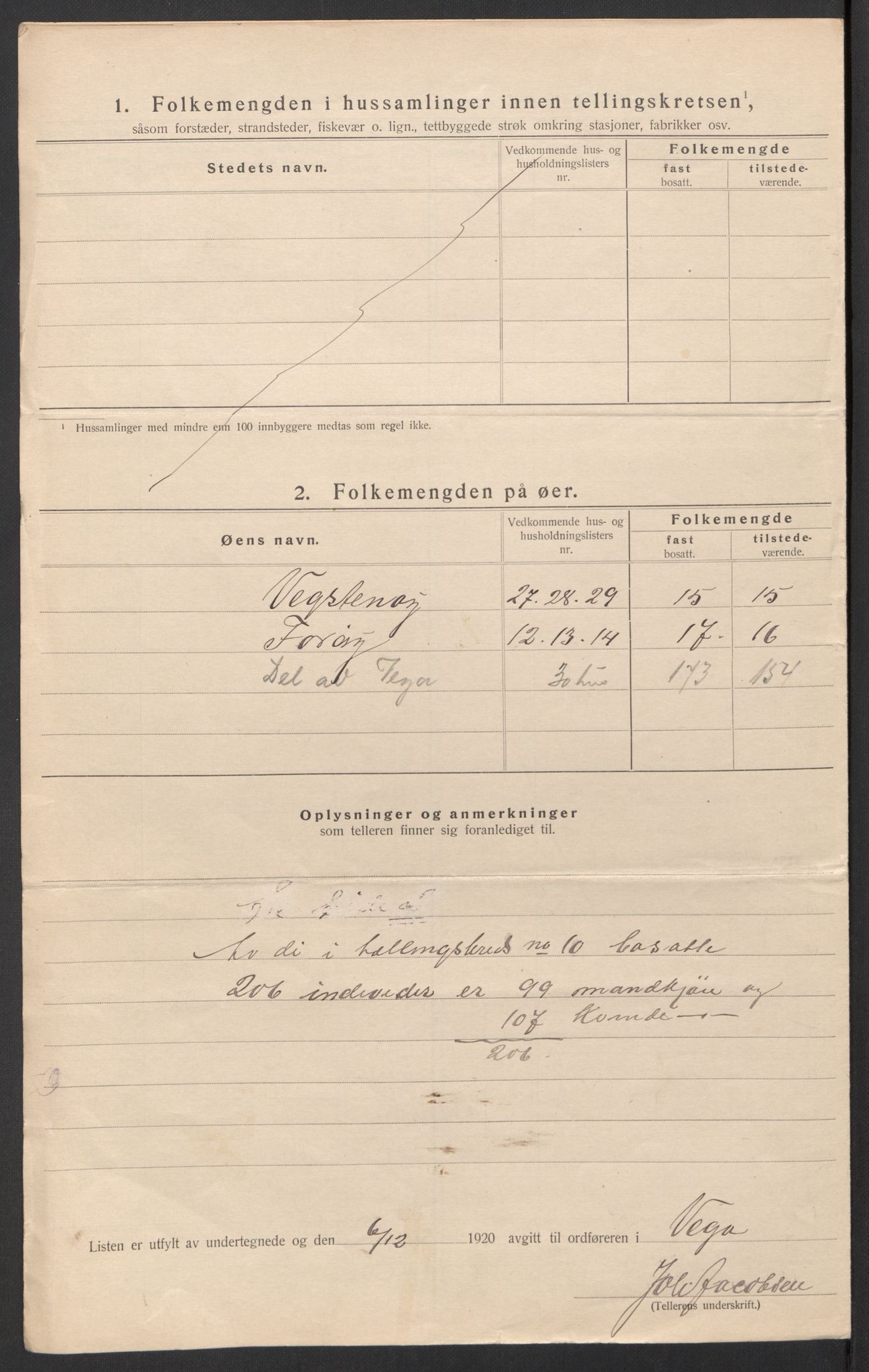 SAT, Folketelling 1920 for 1815 Vega herred, 1920, s. 35