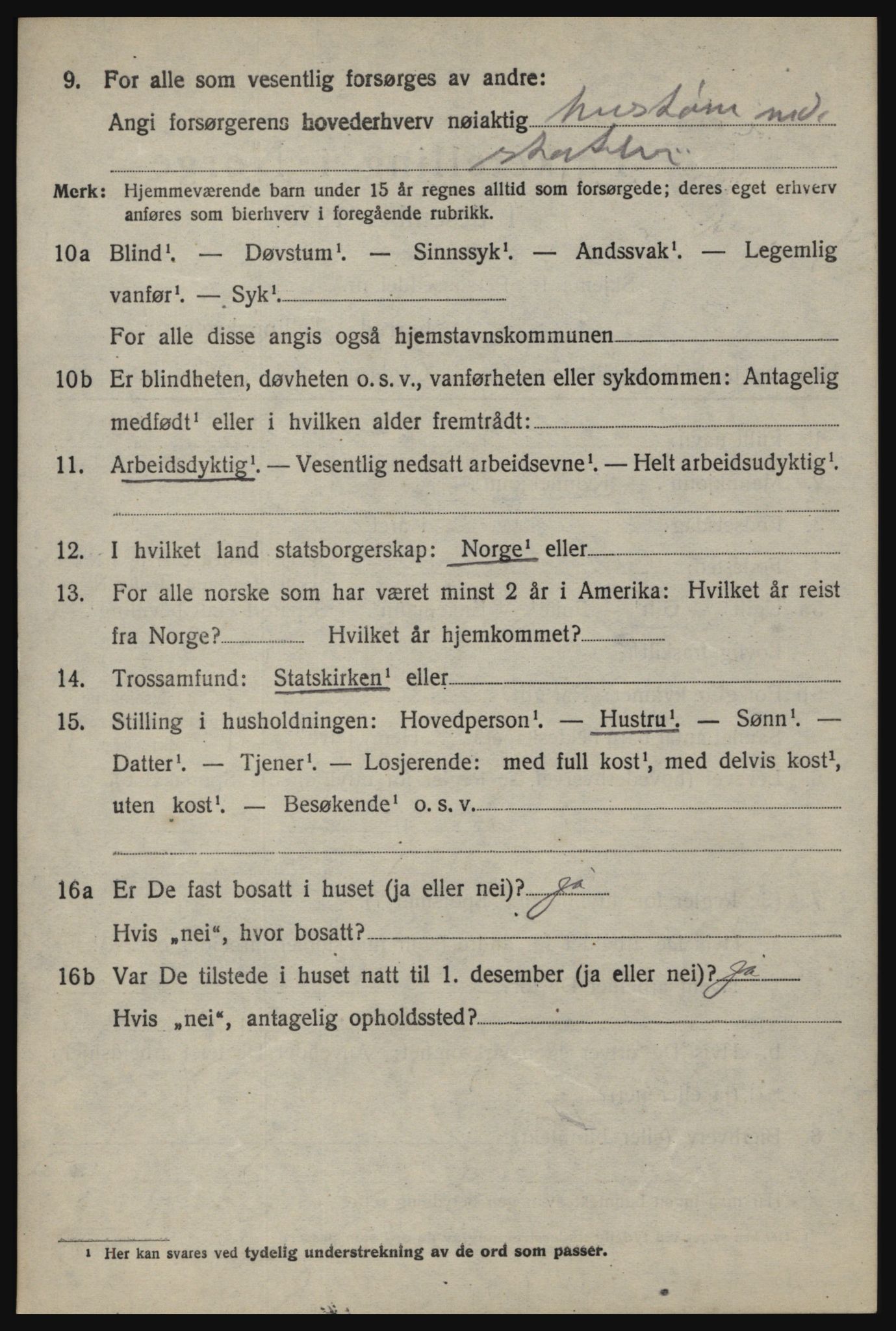 SAO, Folketelling 1920 for 0116 Berg herred, 1920, s. 2160