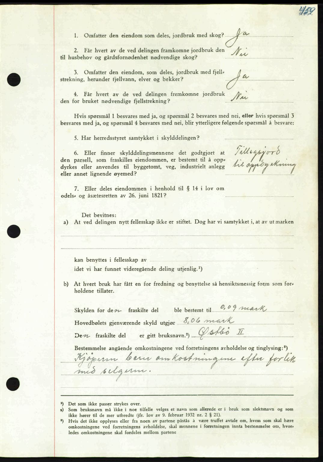 Nordmøre sorenskriveri, AV/SAT-A-4132/1/2/2Ca: Pantebok nr. A109, 1948-1948, Dagboknr: 2709/1948