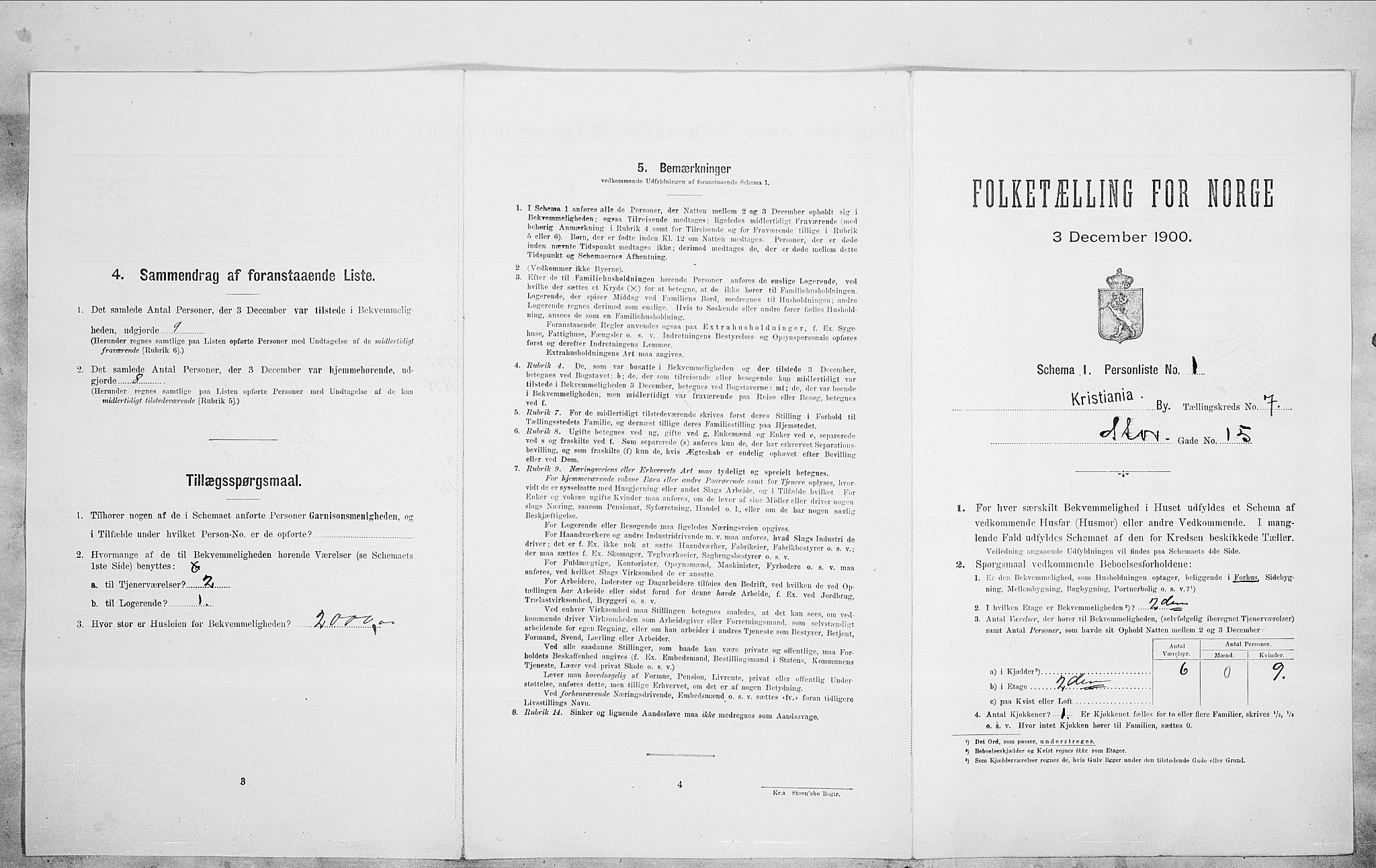 SAO, Folketelling 1900 for 0301 Kristiania kjøpstad, 1900, s. 92239