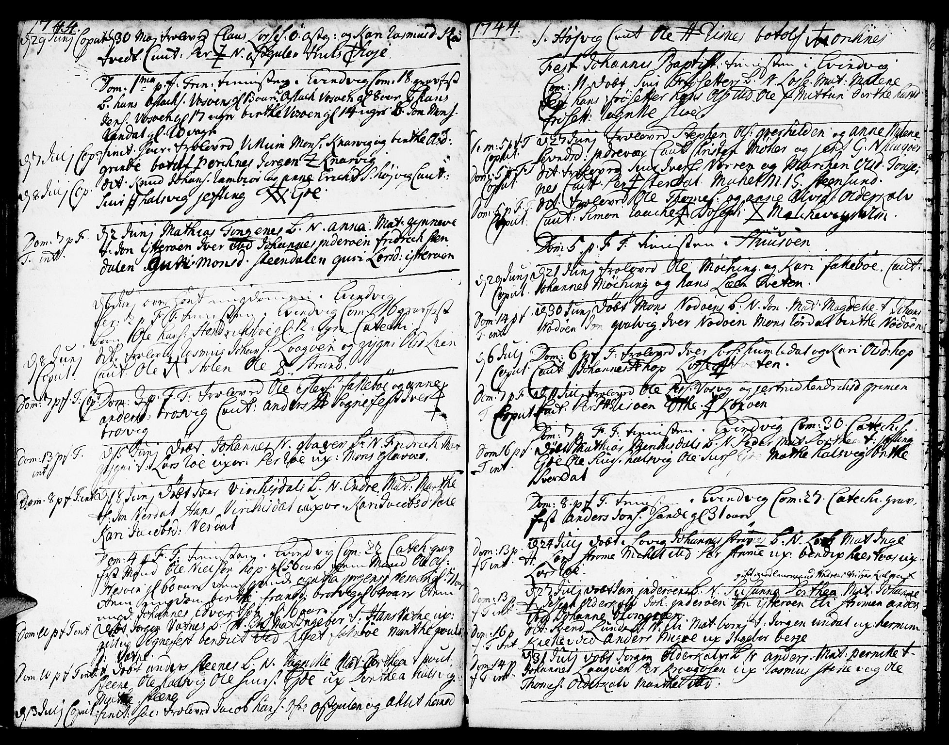 Gulen sokneprestembete, AV/SAB-A-80201/H/Haa/Haaa/L0011: Ministerialbok nr. A 11, 1736-1749, s. 46