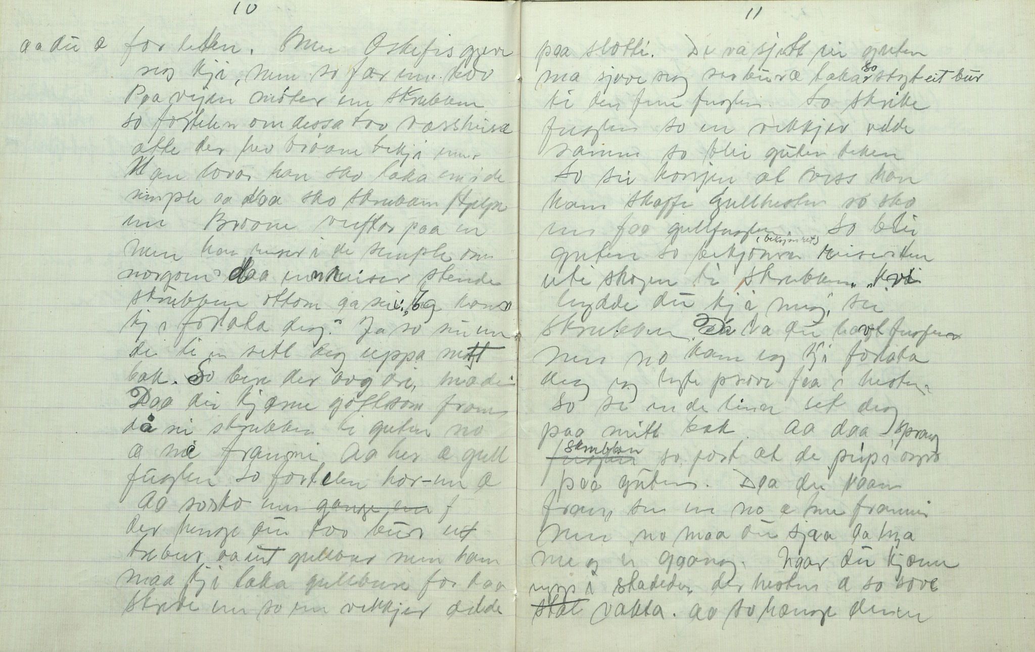 Rikard Berge, TEMU/TGM-A-1003/F/L0007/0037: 251-299 / 287 Oppskrifter av Vetle Aase, Mo, 1918, s. 10-11