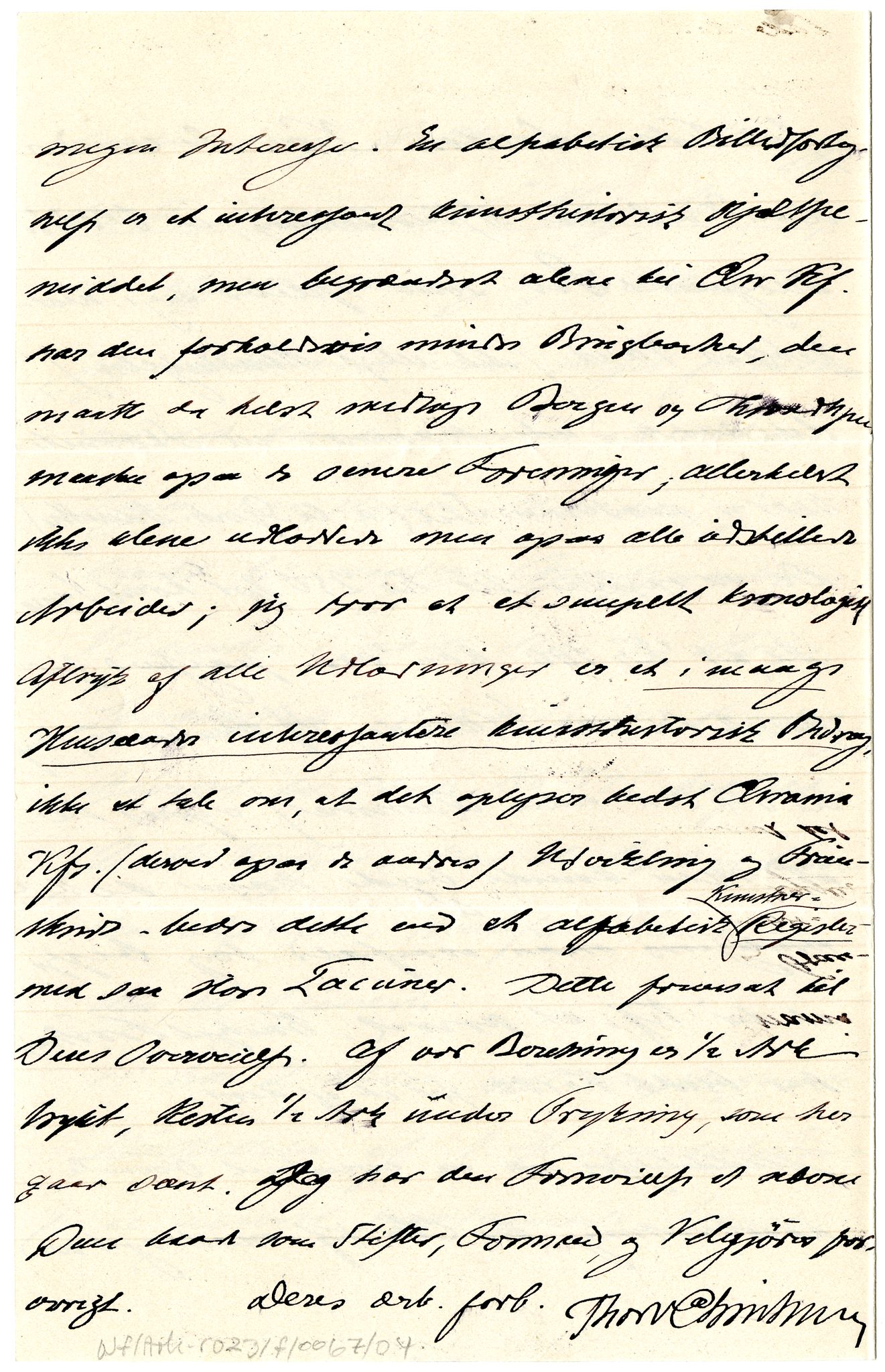 Diderik Maria Aalls brevsamling, NF/Ark-1023/F/L0002: D.M. Aalls brevsamling. B - C, 1799-1889, s. 354