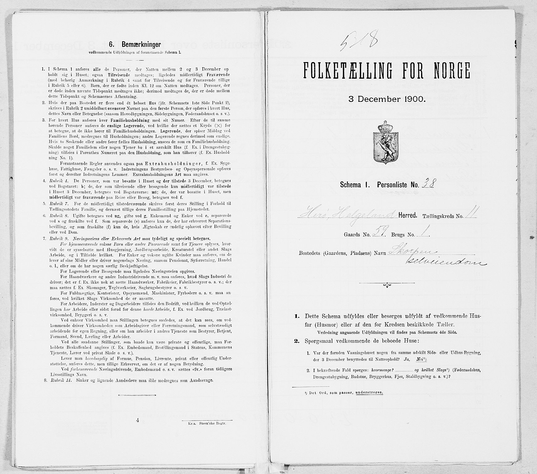 SAT, Folketelling 1900 for 1818 Herøy herred, 1900, s. 1106