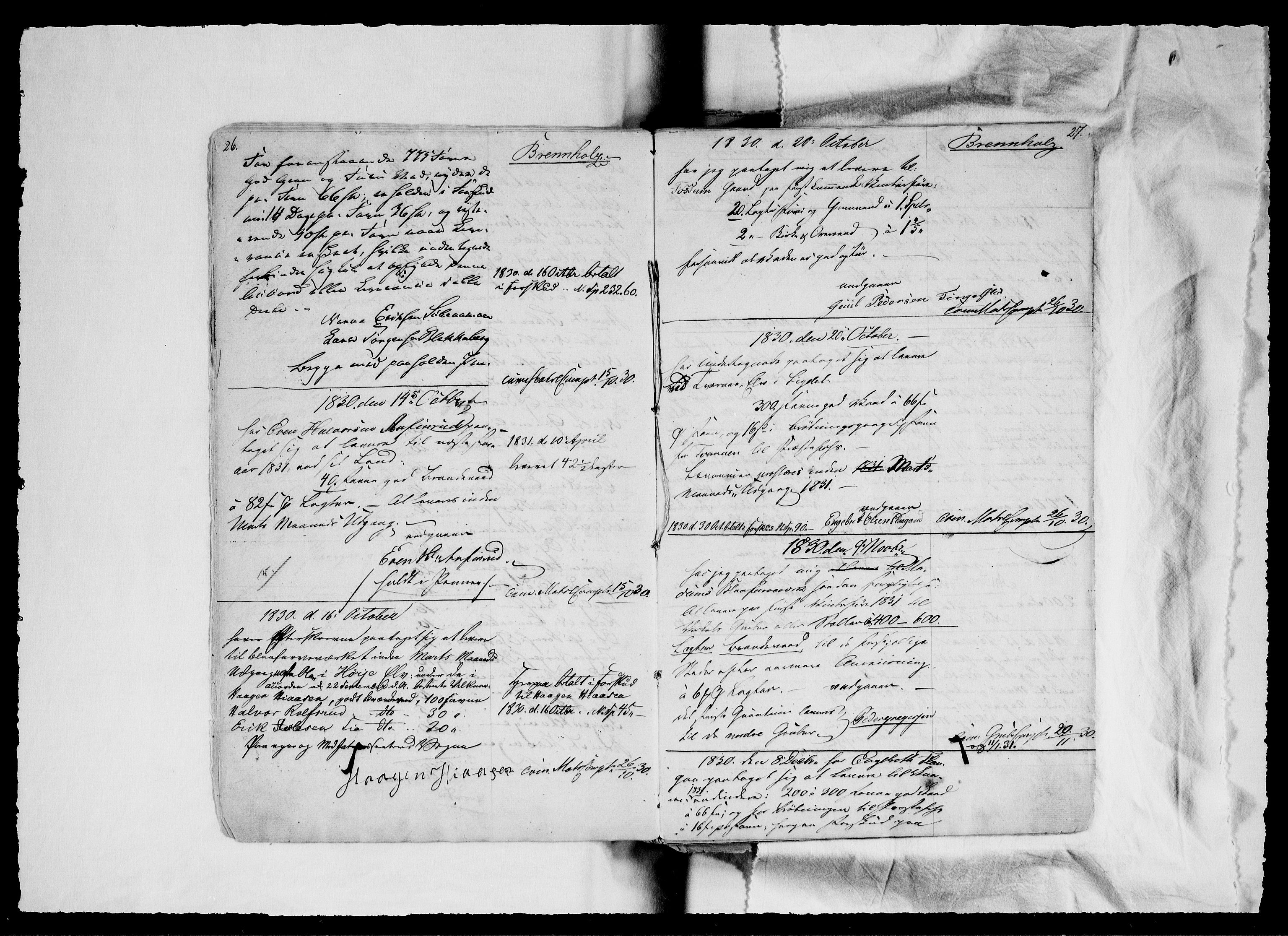 Modums Blaafarveværk, AV/RA-PA-0157/G/Ga/L0061/0001: -- / Protokoll for kontrakter vedr. kjørsel og leveranser, 1831-1853, s. 9