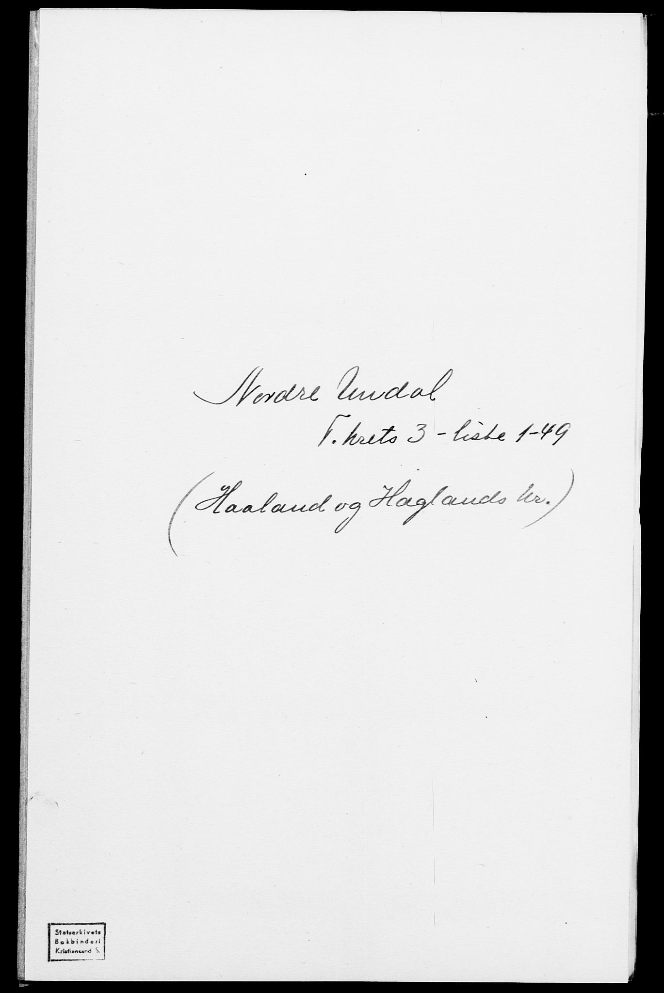 SAK, Folketelling 1875 for 1028P Nord-Audnedal prestegjeld, 1875, s. 250