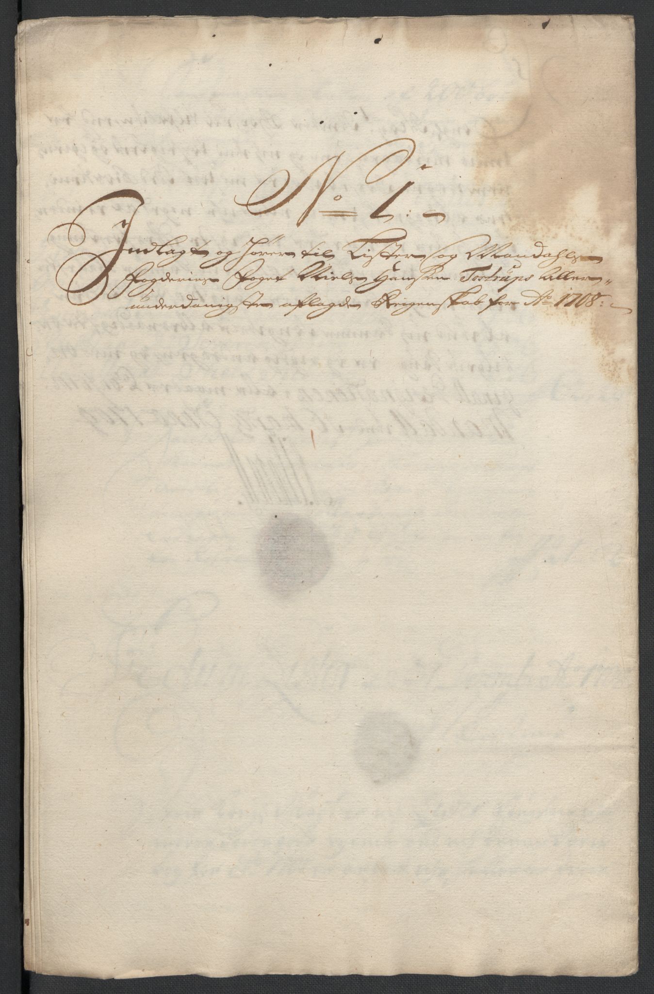 Rentekammeret inntil 1814, Reviderte regnskaper, Fogderegnskap, AV/RA-EA-4092/R43/L2552: Fogderegnskap Lista og Mandal, 1705-1709, s. 30
