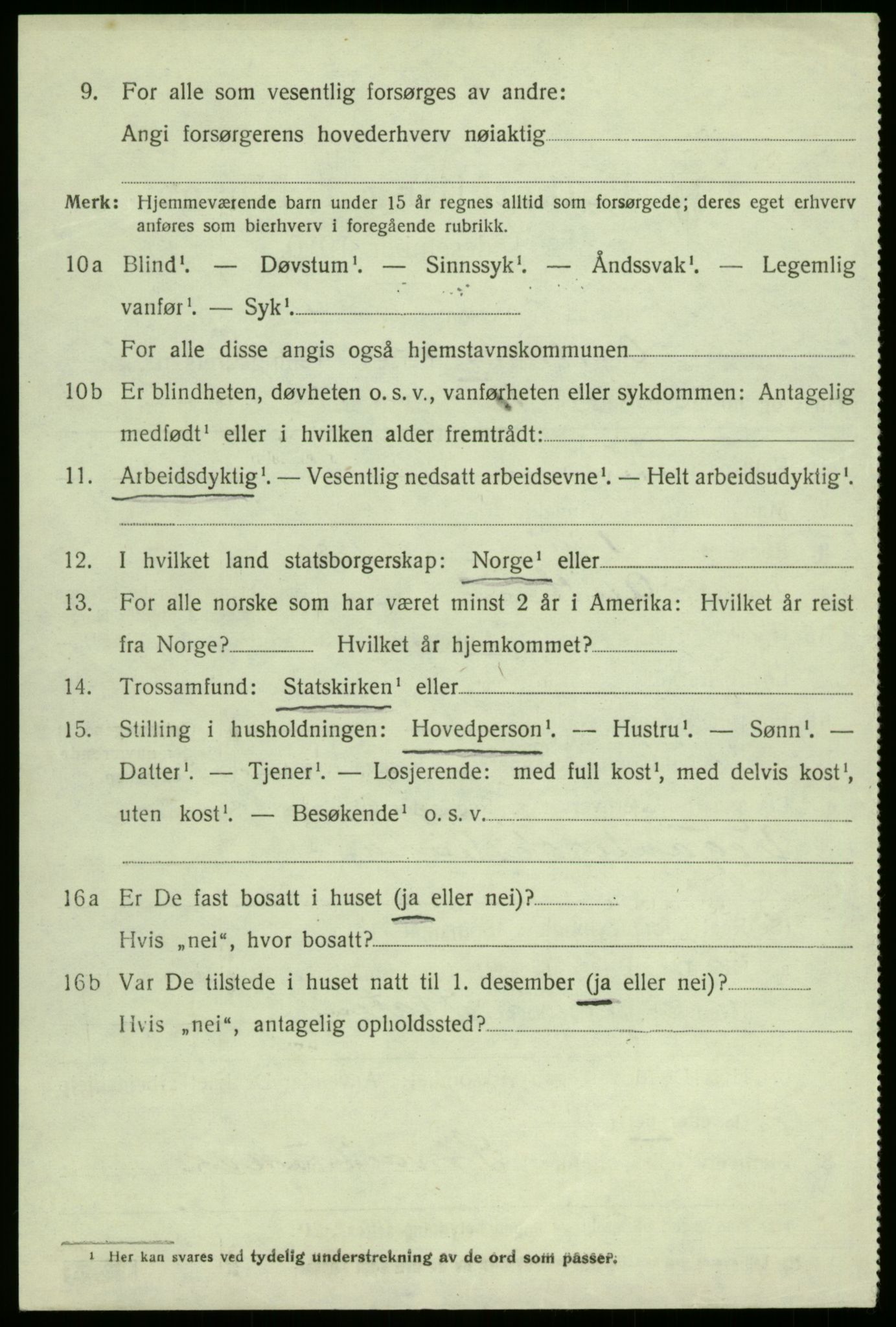 SAB, Folketelling 1920 for 1421 Aurland herred, 1920, s. 1923