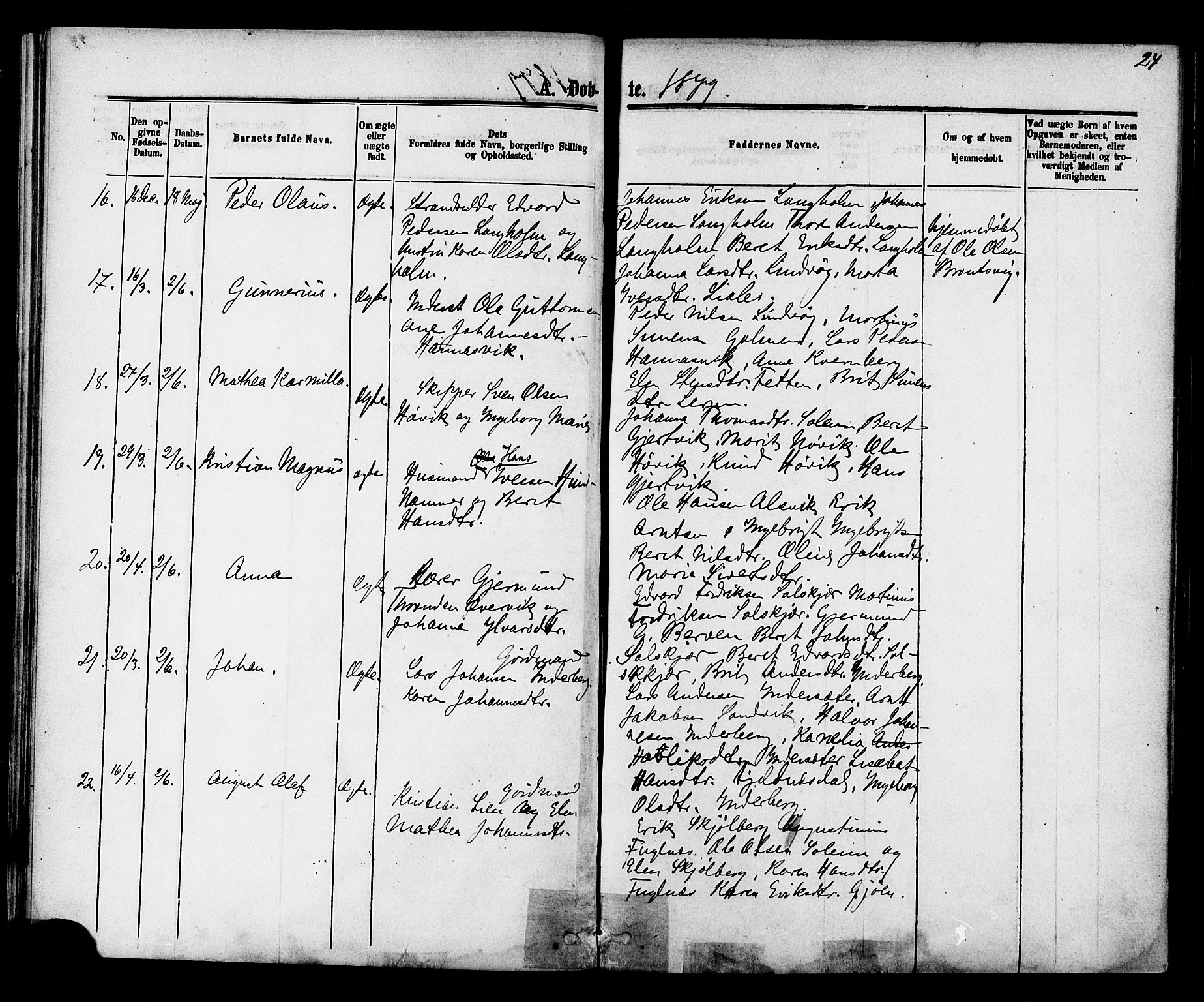 Ministerialprotokoller, klokkerbøker og fødselsregistre - Møre og Romsdal, AV/SAT-A-1454/577/L0895: Ministerialbok nr. 577A02, 1875-1879, s. 24