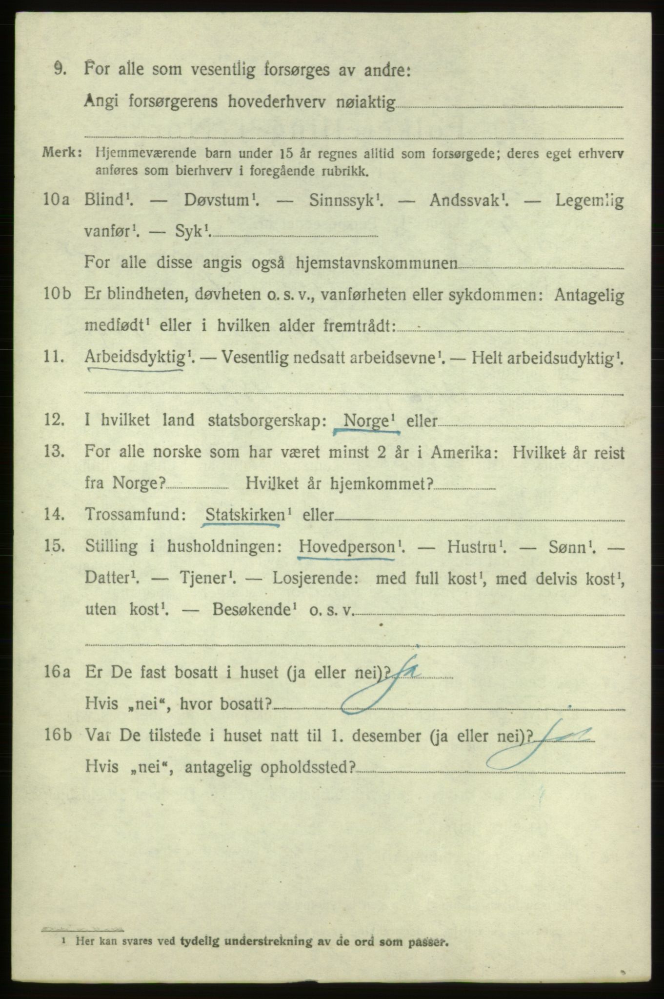 SAB, Folketelling 1920 for 1223 Tysnes herred, 1920, s. 4071