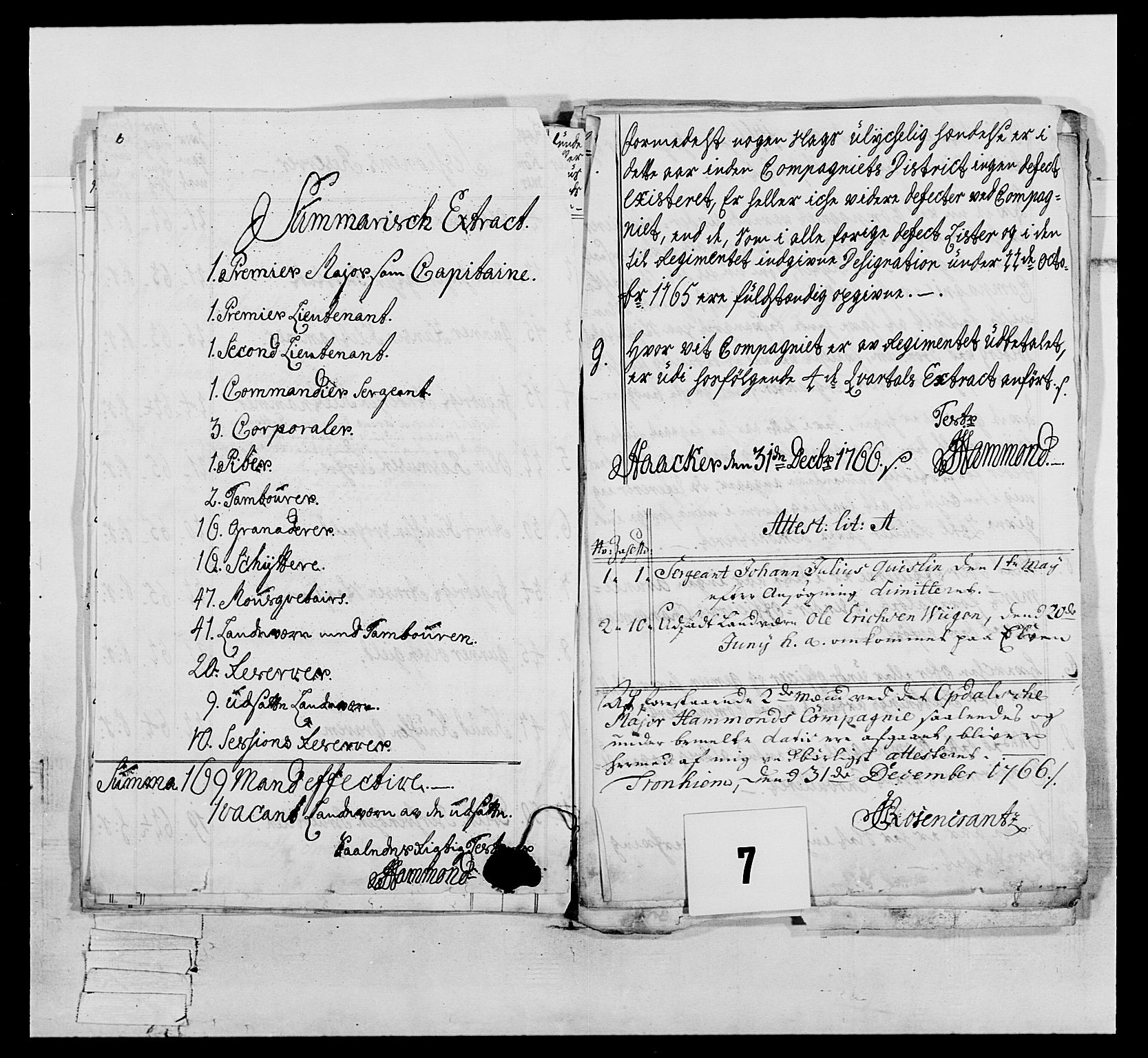 Generalitets- og kommissariatskollegiet, Det kongelige norske kommissariatskollegium, AV/RA-EA-5420/E/Eh/L0076: 2. Trondheimske nasjonale infanteriregiment, 1766-1773, s. 19