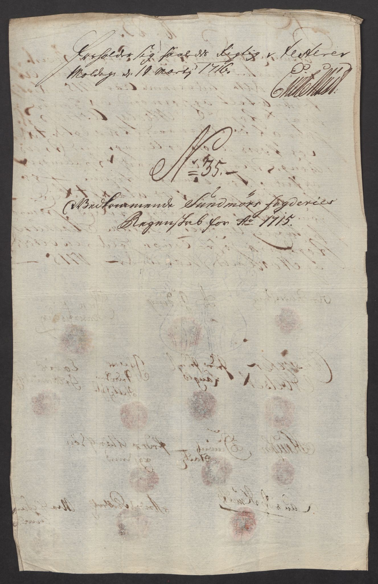 Rentekammeret inntil 1814, Reviderte regnskaper, Fogderegnskap, AV/RA-EA-4092/R54/L3567: Fogderegnskap Sunnmøre, 1715, s. 234