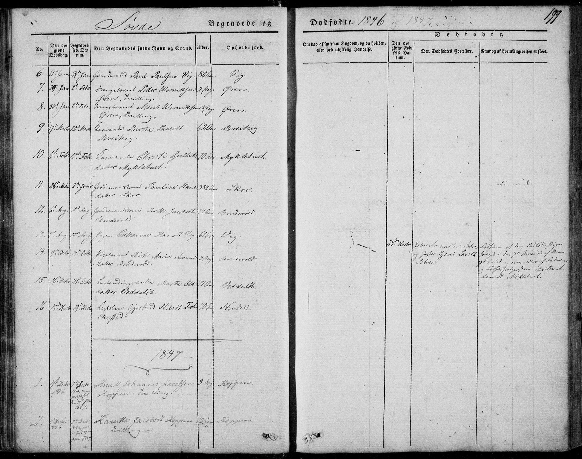 Ministerialprotokoller, klokkerbøker og fødselsregistre - Møre og Romsdal, AV/SAT-A-1454/502/L0023: Ministerialbok nr. 502A01, 1844-1873, s. 199