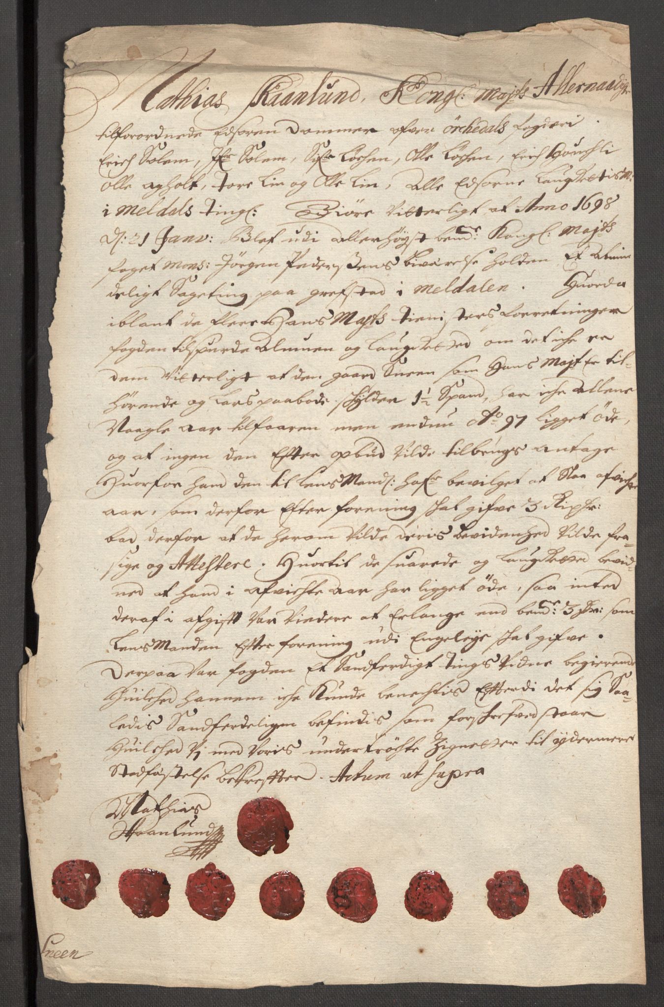 Rentekammeret inntil 1814, Reviderte regnskaper, Fogderegnskap, RA/EA-4092/R60/L3947: Fogderegnskap Orkdal og Gauldal, 1697, s. 217