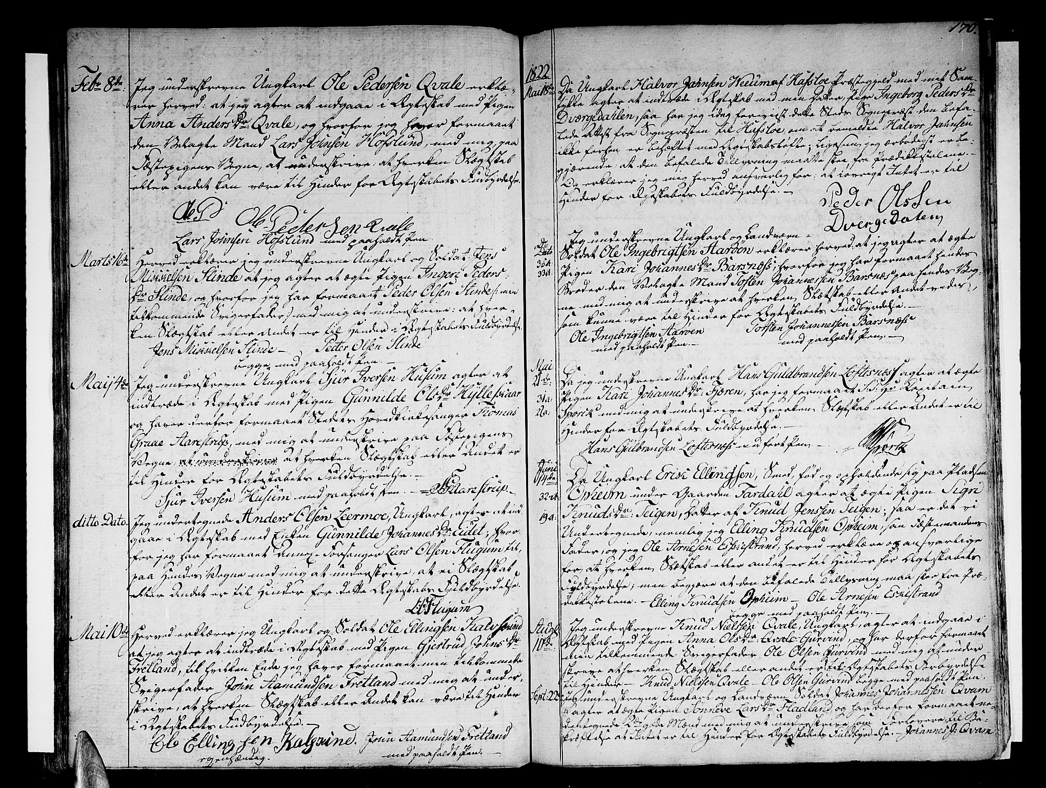 Sogndal sokneprestembete, AV/SAB-A-81301/H/Haa/Haaa/L0009: Ministerialbok nr. A 9, 1809-1821, s. 170