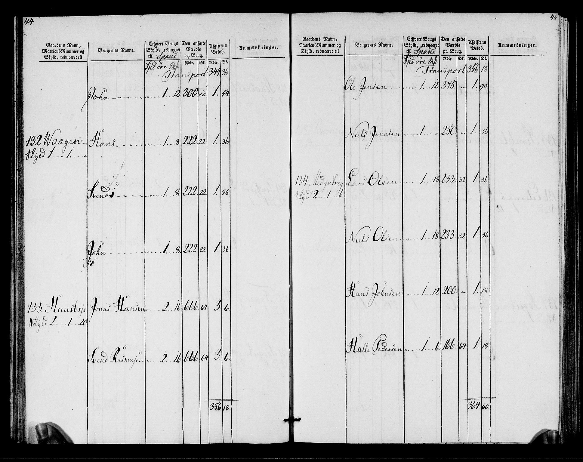 Rentekammeret inntil 1814, Realistisk ordnet avdeling, RA/EA-4070/N/Ne/Nea/L0155: Namdalen fogderi. Oppebørselsregister, 1803-1804, s. 24