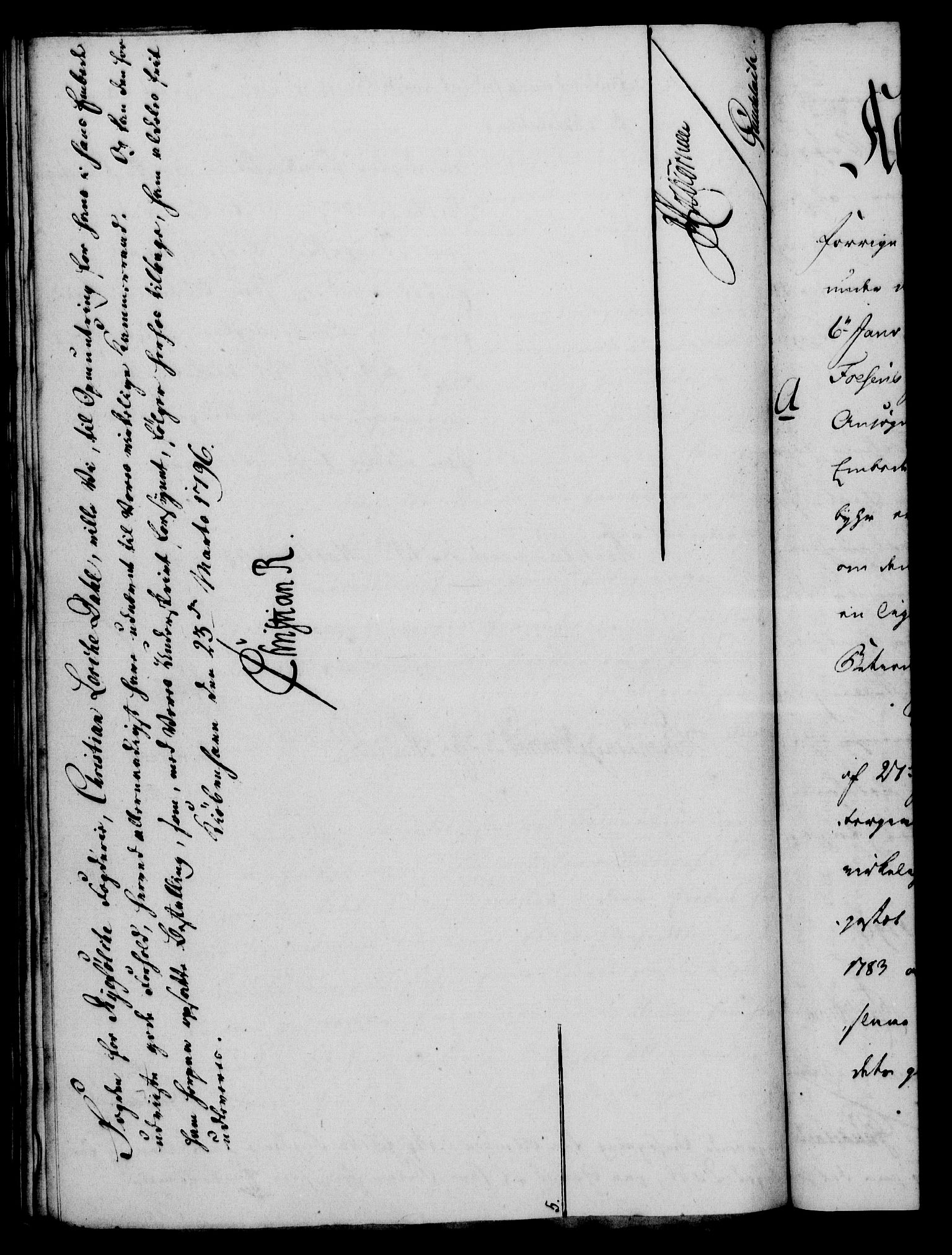 Rentekammeret, Kammerkanselliet, RA/EA-3111/G/Gf/Gfa/L0078: Norsk relasjons- og resolusjonsprotokoll (merket RK 52.78), 1796, s. 120