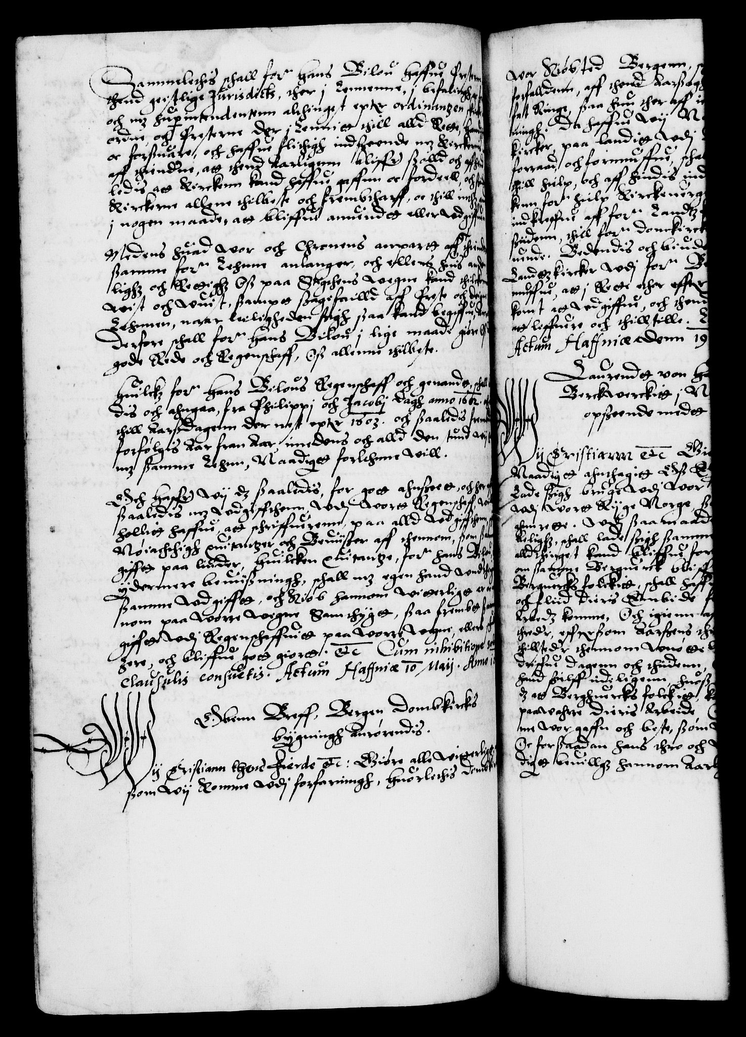 Danske Kanselli 1572-1799, AV/RA-EA-3023/F/Fc/Fca/Fcaa/L0003: Norske registre (mikrofilm), 1596-1616, s. 173b