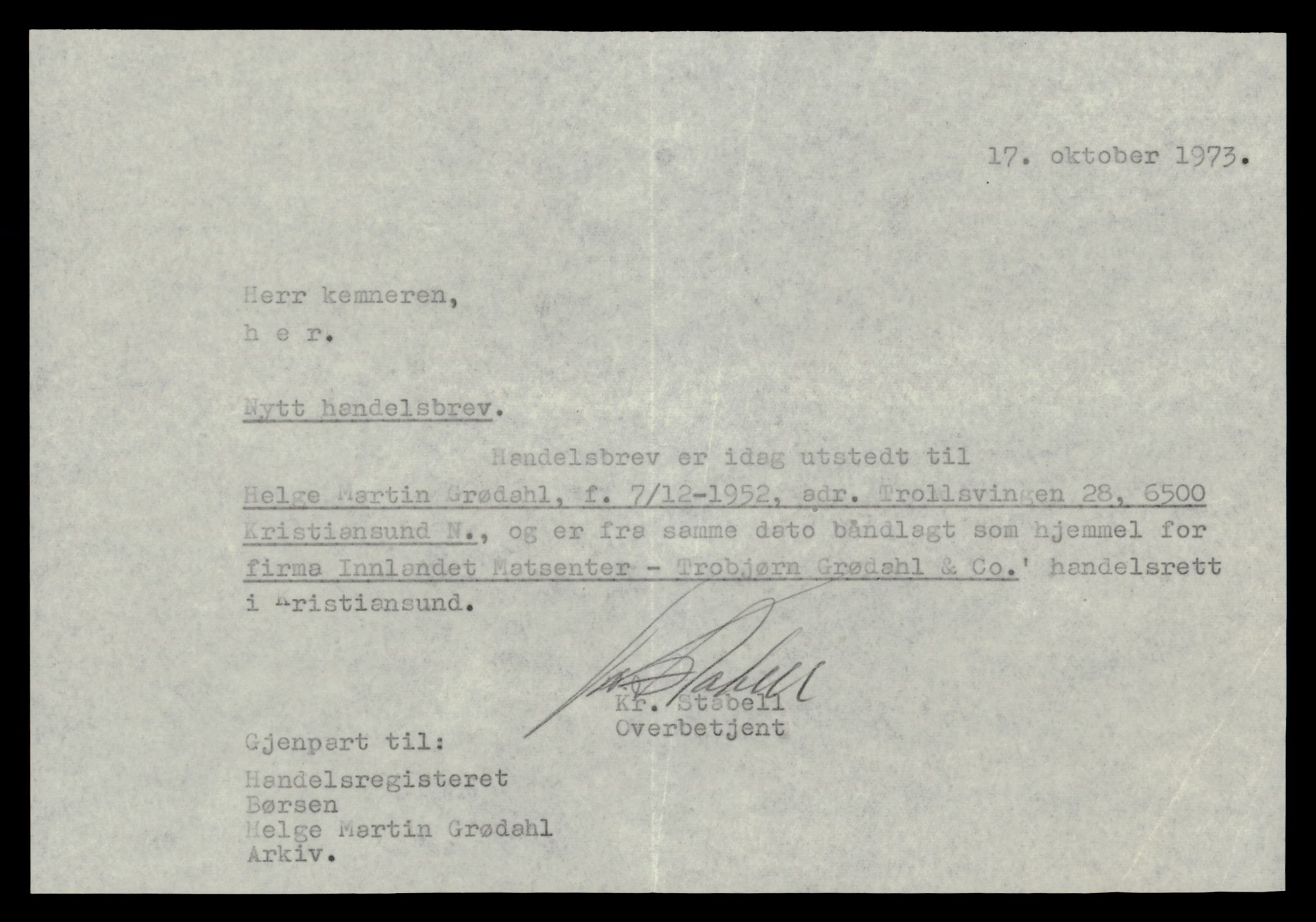 Kristiansund sorenskriveri, AV/SAT-A-0019/2/J/Jd/Jde/L0014: Bilag, In-Kb, 1944-1990, s. 3