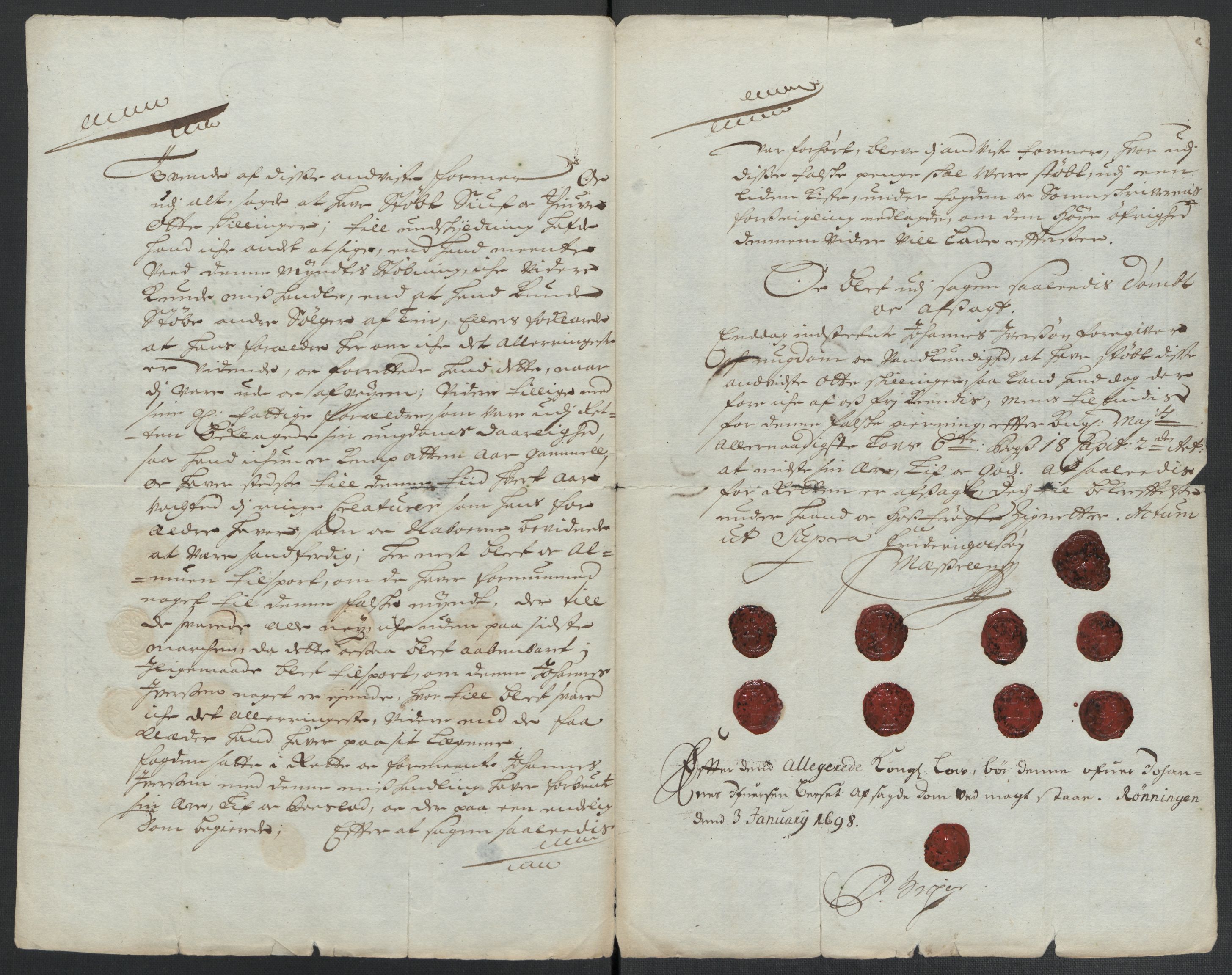Rentekammeret inntil 1814, Reviderte regnskaper, Fogderegnskap, RA/EA-4092/R55/L3653: Fogderegnskap Romsdal, 1697-1698, s. 384