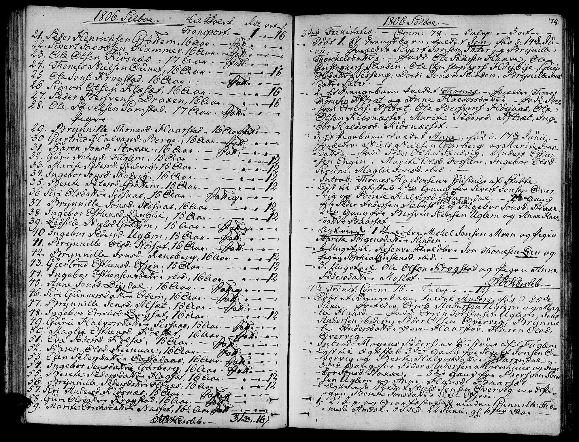 Ministerialprotokoller, klokkerbøker og fødselsregistre - Sør-Trøndelag, AV/SAT-A-1456/695/L1140: Ministerialbok nr. 695A03, 1801-1815, s. 74