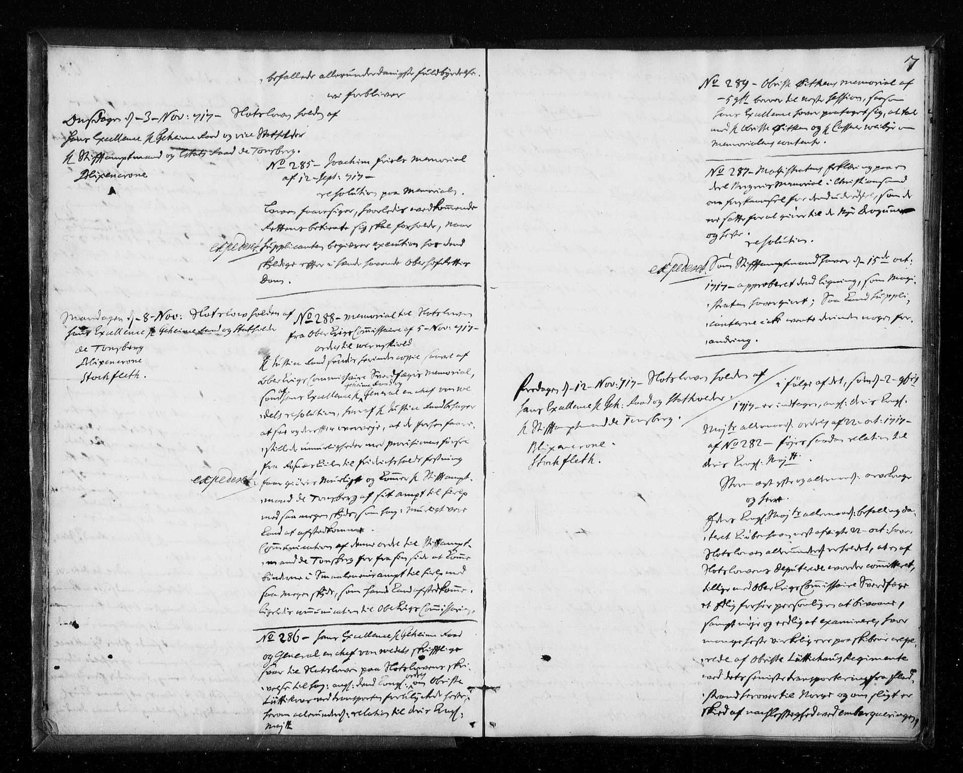 Stattholderembetet 1572-1771, AV/RA-EA-2870/Aa/L0008: Voteringsprotokoll (konseptprotokoll), 1717-1718, s. 6b-7a