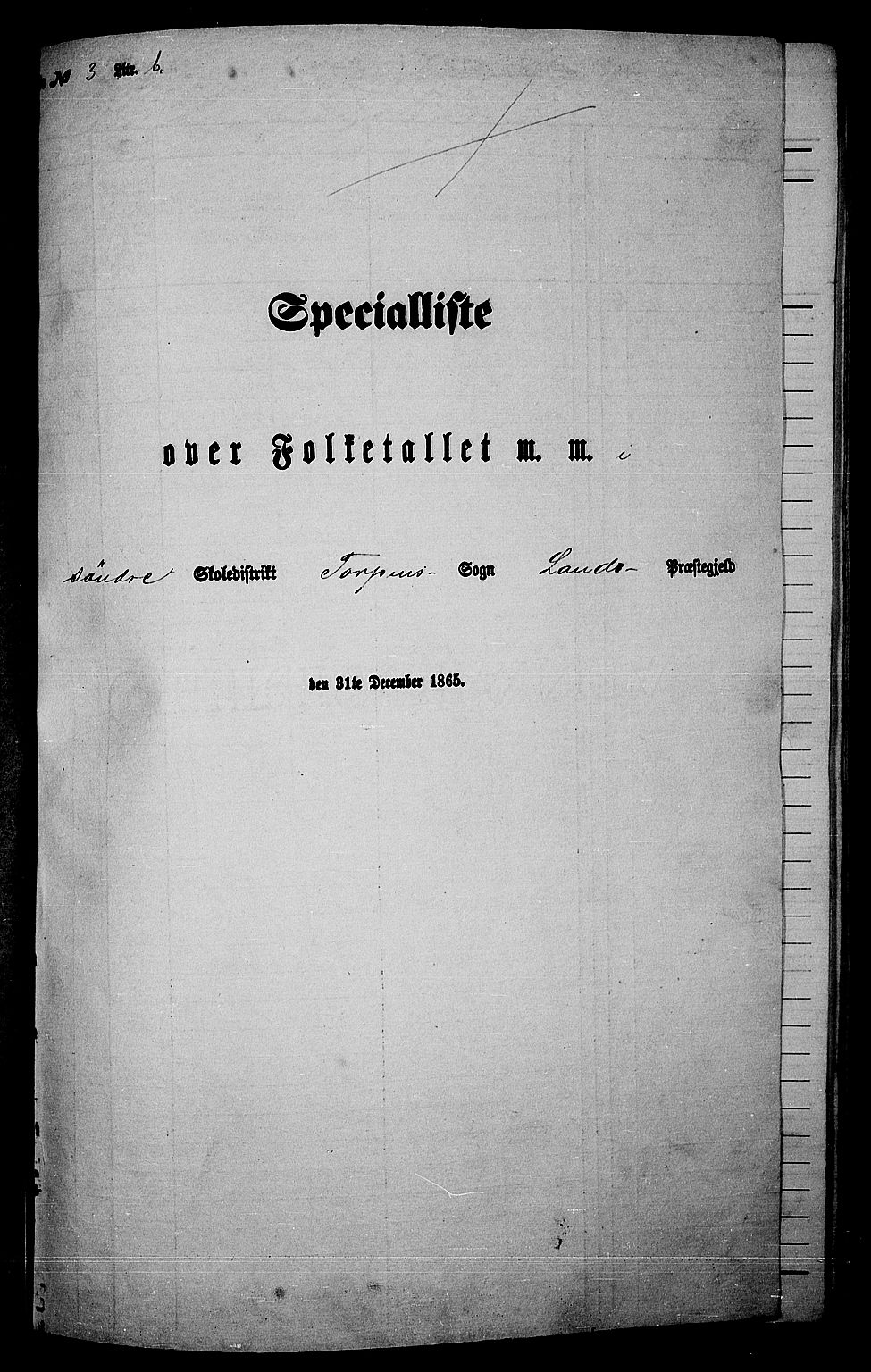 RA, Folketelling 1865 for 0536P Land prestegjeld, 1865, s. 88