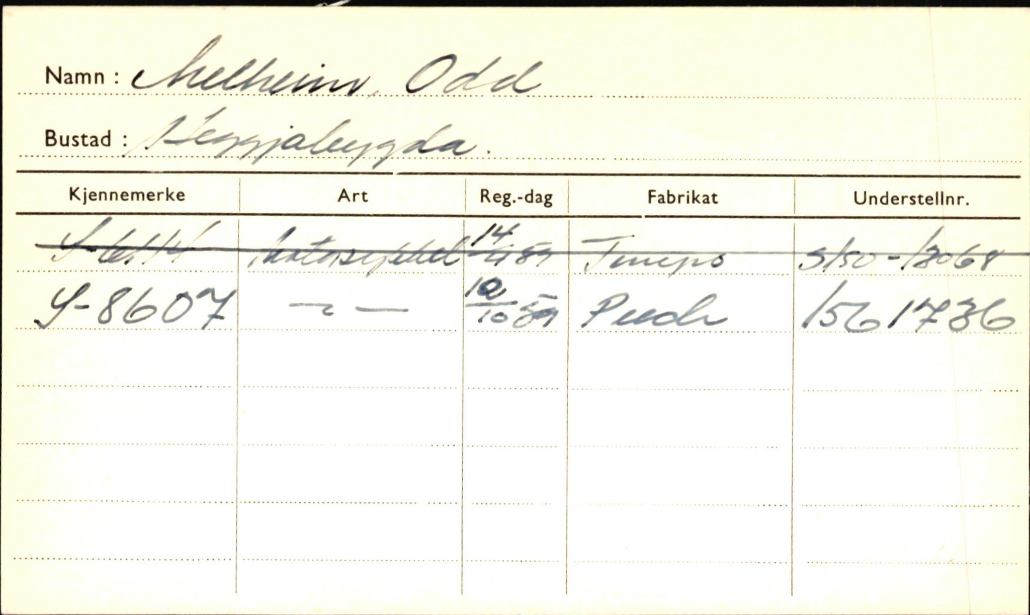 Statens vegvesen, Sogn og Fjordane vegkontor, AV/SAB-A-5301/4/F/L0001D: Eigarregister Fjordane til 1.6.1961, 1930-1961, s. 588