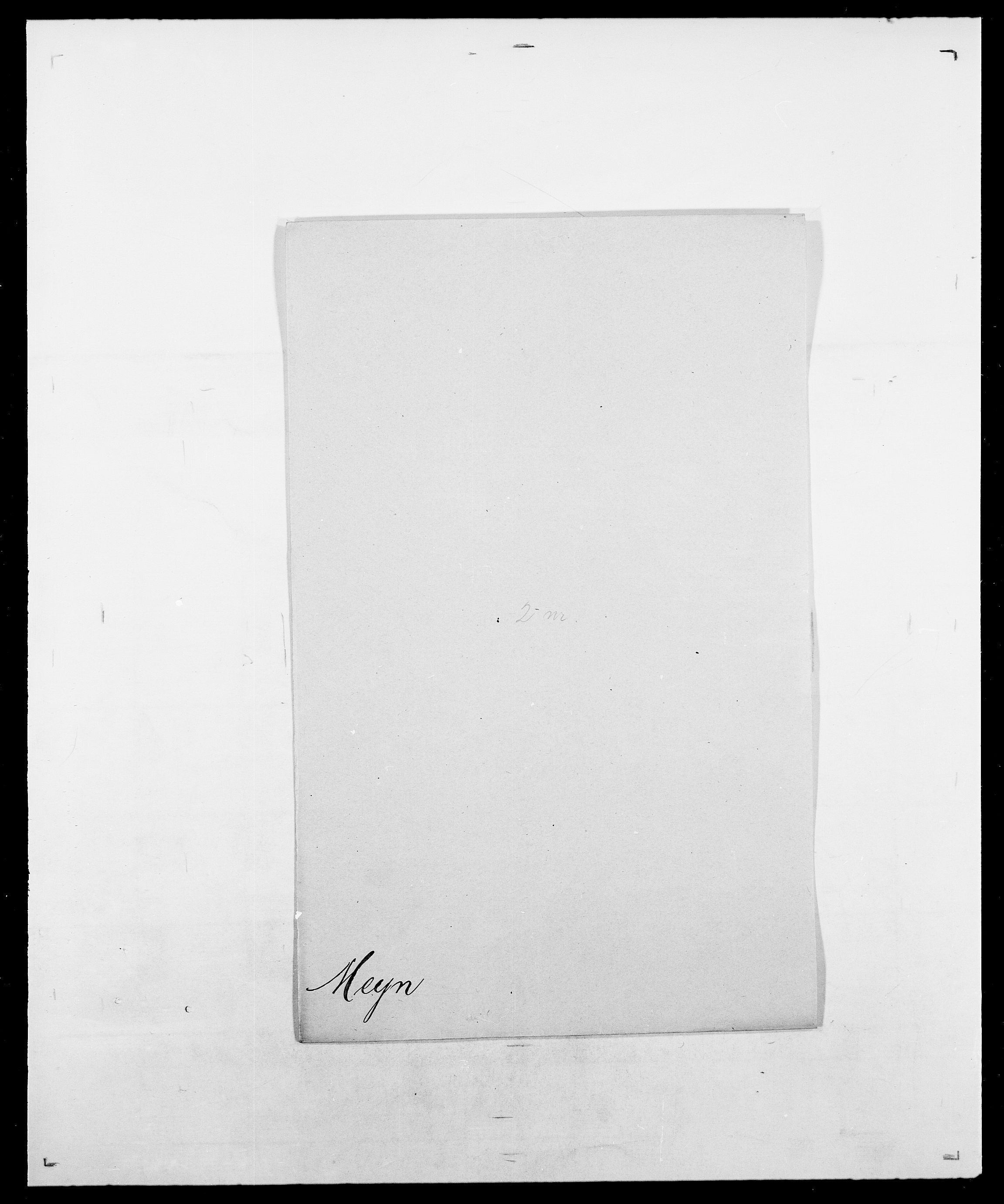 Delgobe, Charles Antoine - samling, AV/SAO-PAO-0038/D/Da/L0026: Mechelby - Montoppidan, s. 501