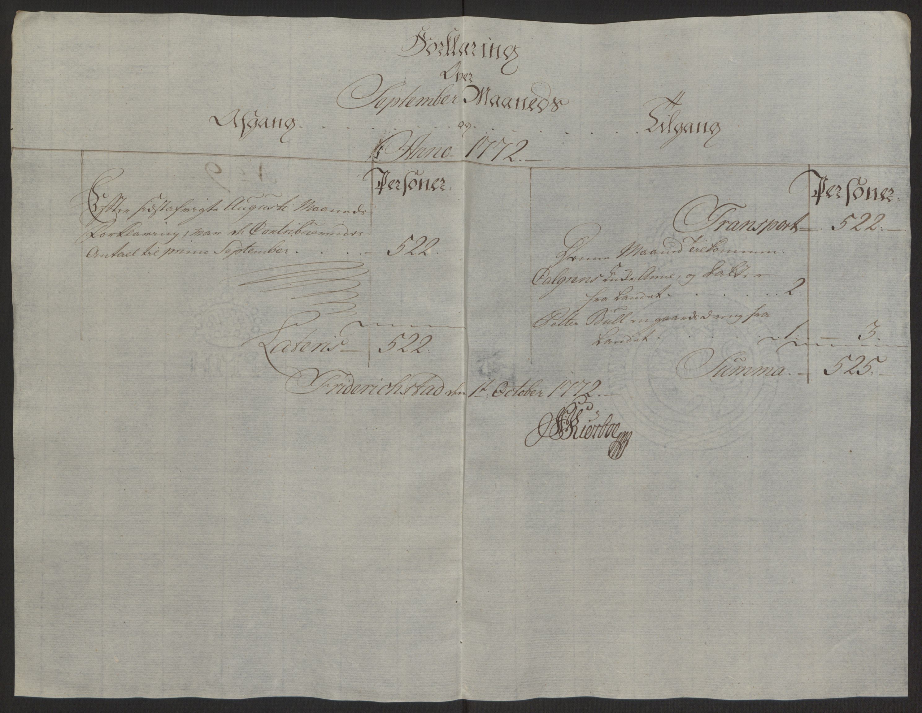 Rentekammeret inntil 1814, Reviderte regnskaper, Byregnskaper, AV/RA-EA-4066/R/Rb/L0029/0001: [B3] Kontribusjonsregnskap / Ekstraskatt, 1762-1772, s. 424