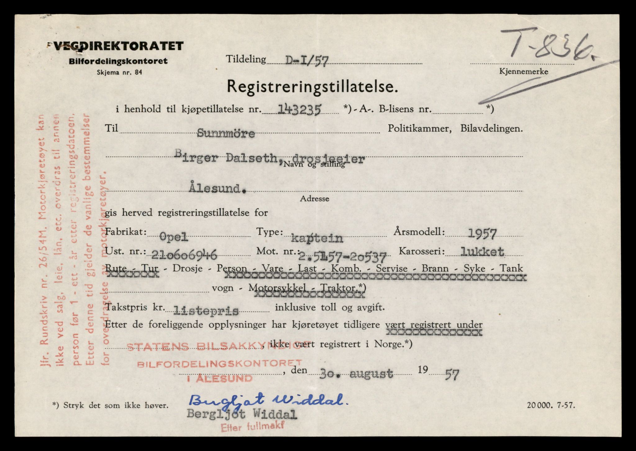 Møre og Romsdal vegkontor - Ålesund trafikkstasjon, AV/SAT-A-4099/F/Fe/L0042: Registreringskort for kjøretøy T 13906 - T 14079, 1927-1998, s. 1417