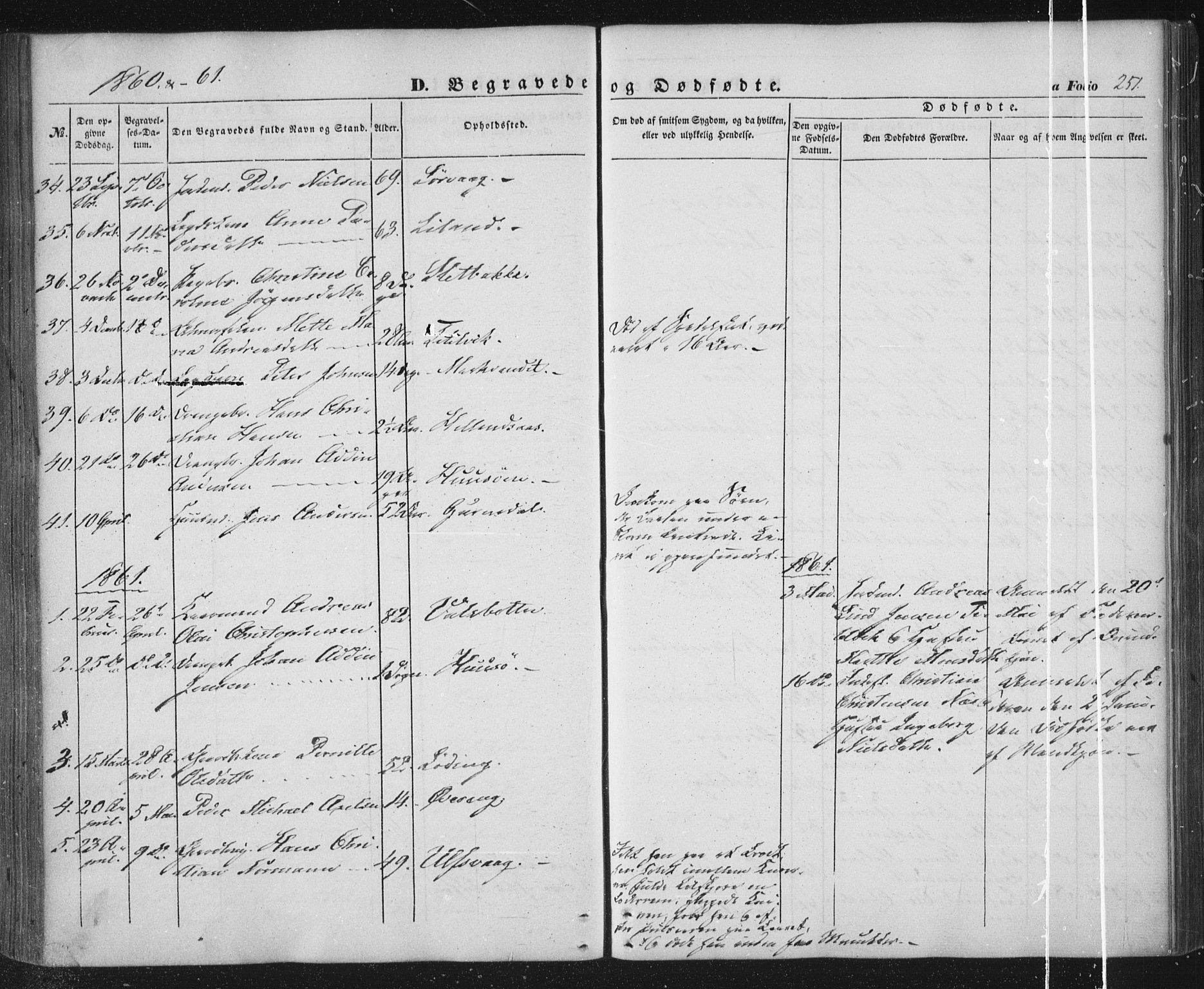 Ministerialprotokoller, klokkerbøker og fødselsregistre - Nordland, AV/SAT-A-1459/859/L0844: Ministerialbok nr. 859A04, 1849-1862, s. 251