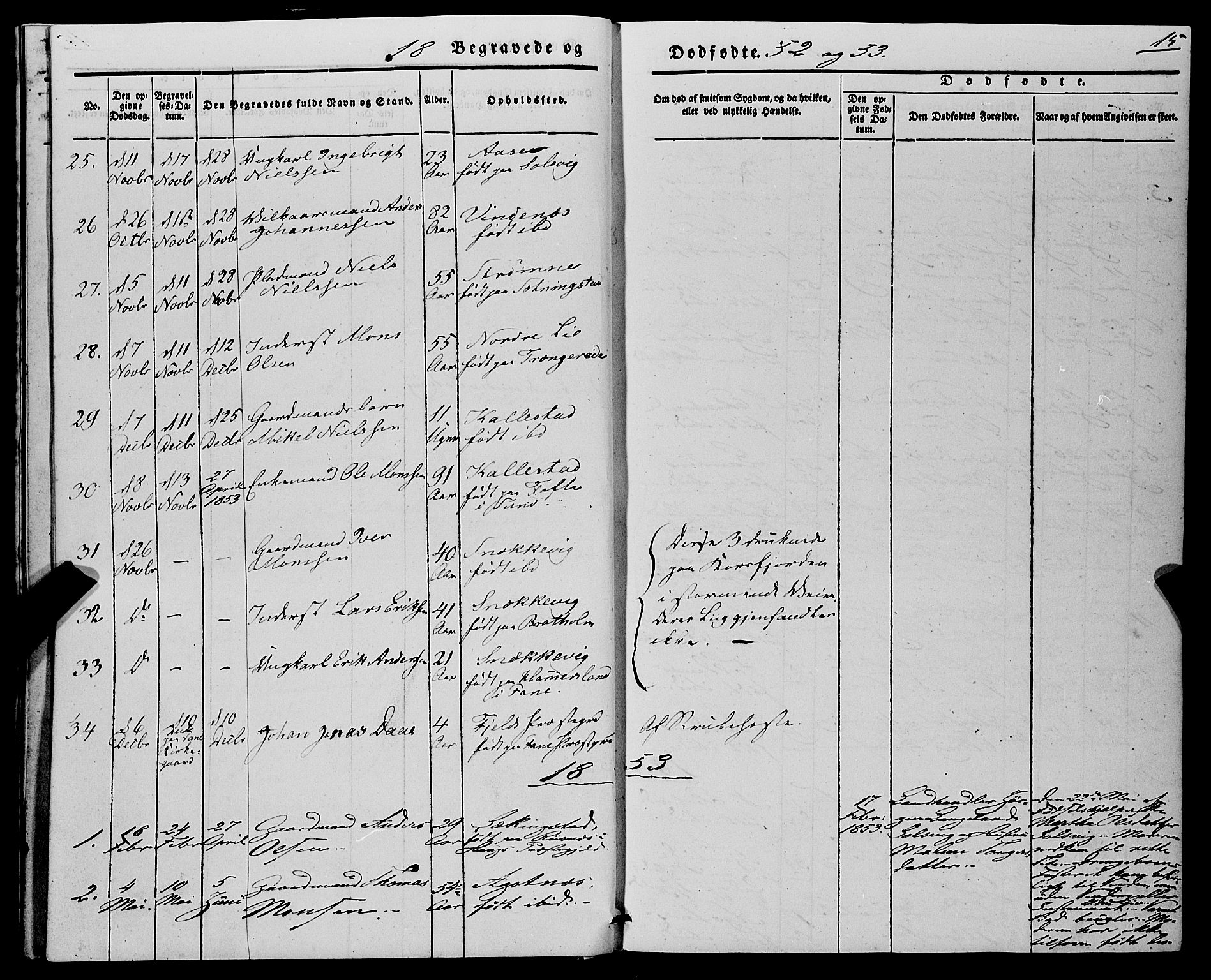 Fjell sokneprestembete, AV/SAB-A-75301/H/Haa: Ministerialbok nr. A 7, 1847-1877, s. 15