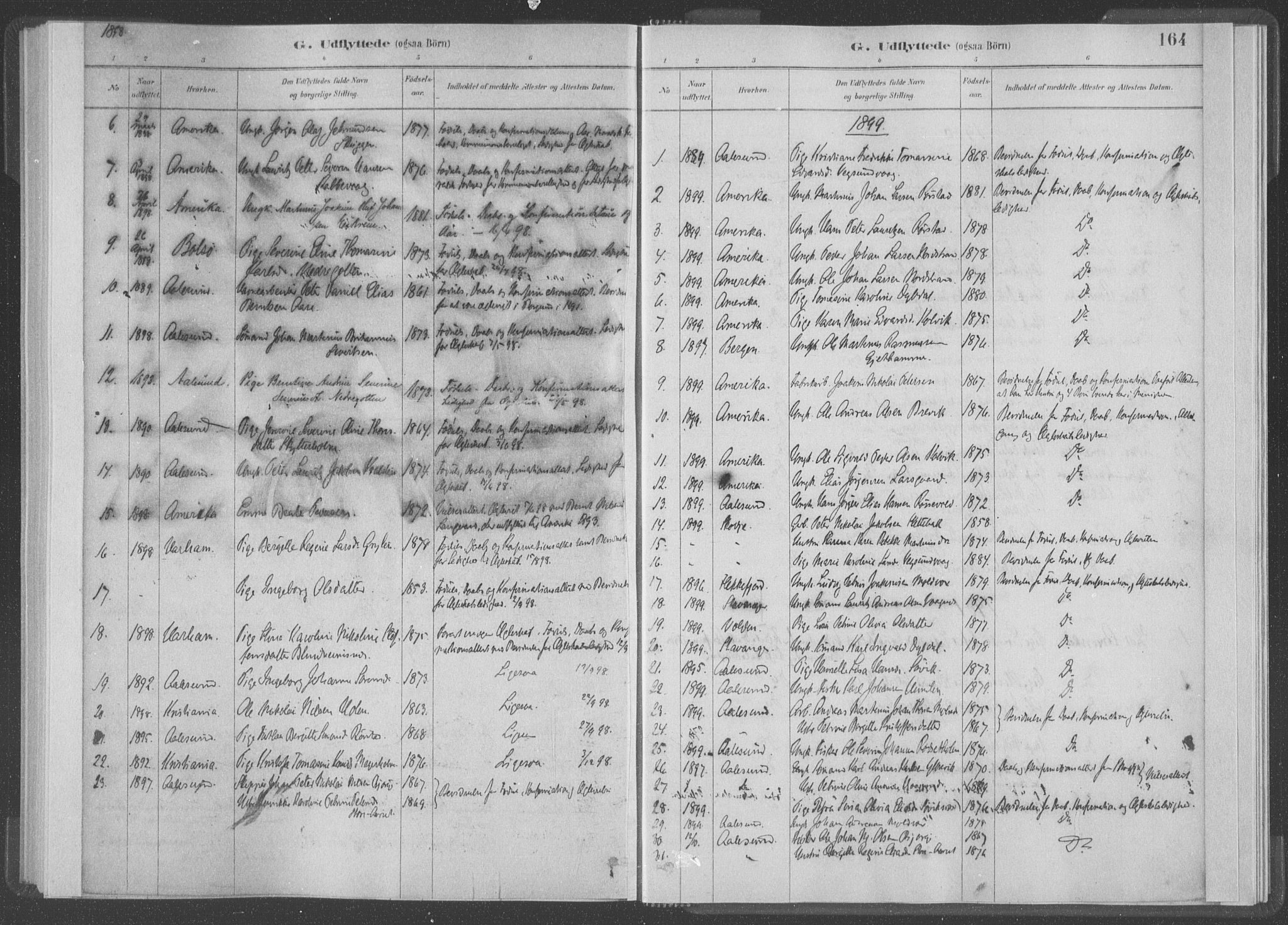 Ministerialprotokoller, klokkerbøker og fødselsregistre - Møre og Romsdal, SAT/A-1454/528/L0403: Ministerialbok nr. 528A13I, 1880-1947, s. 164