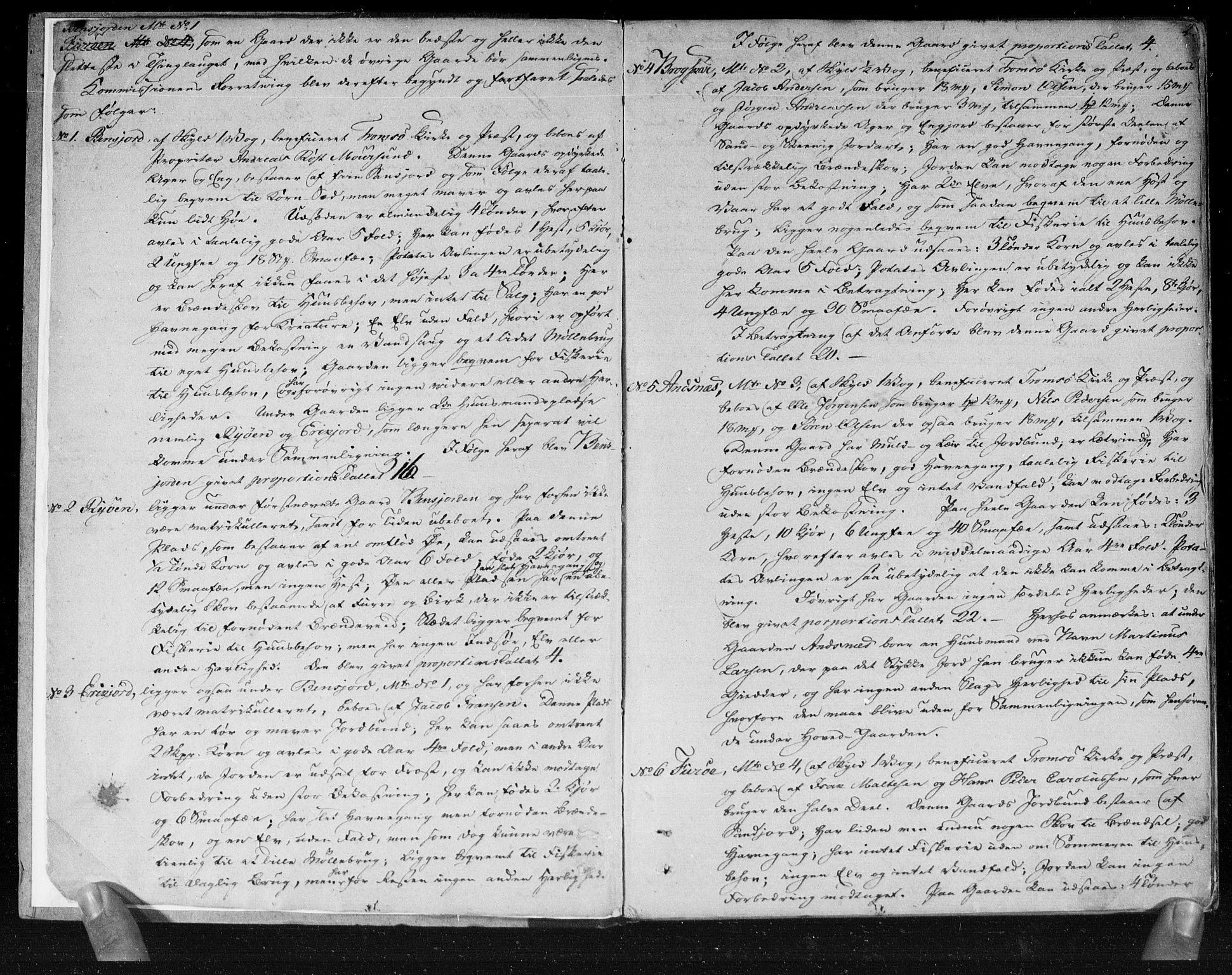 Hovedmatrikkelkommisjonen, AV/RA-S-1529, 1819-1820