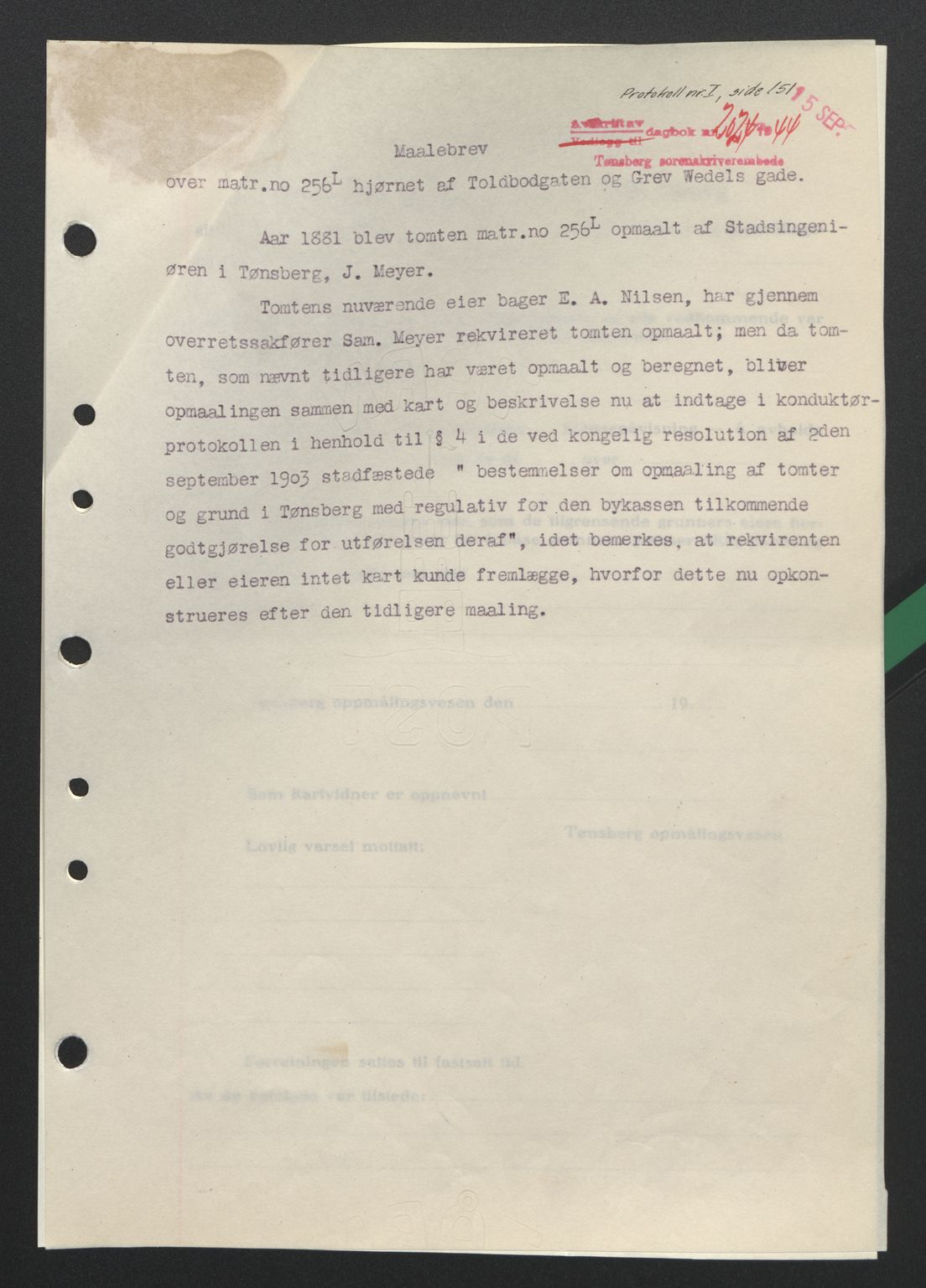 Tønsberg sorenskriveri, AV/SAKO-A-130/G/Ga/Gaa/L0016: Pantebok nr. A16, 1944-1945, Dagboknr: 2024/1944