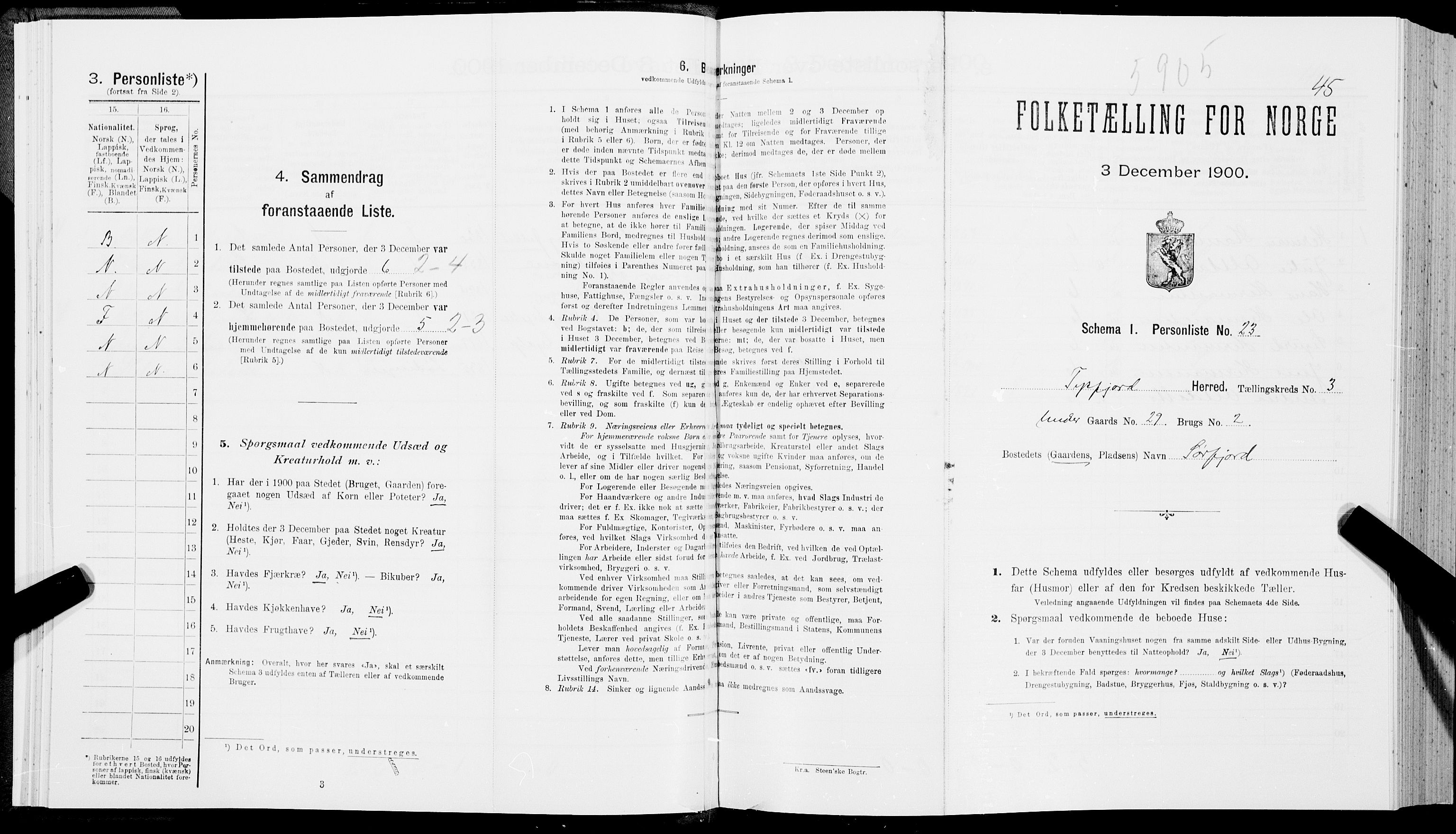 SAT, Folketelling 1900 for 1850 Tysfjord herred, 1900, s. 341