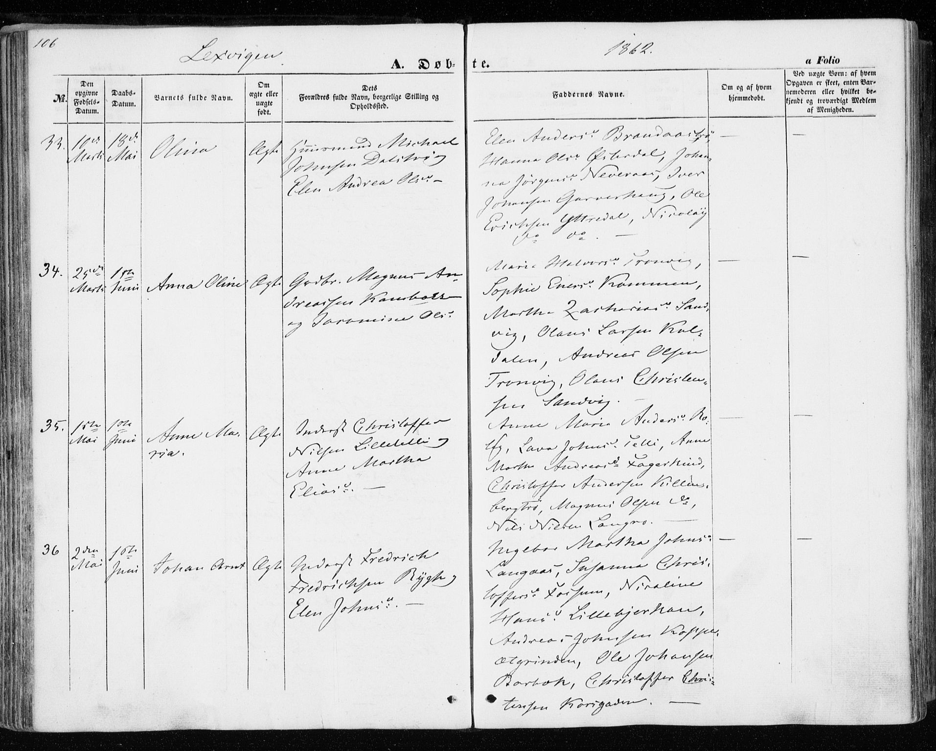 Ministerialprotokoller, klokkerbøker og fødselsregistre - Nord-Trøndelag, AV/SAT-A-1458/701/L0008: Ministerialbok nr. 701A08 /1, 1854-1863, s. 106