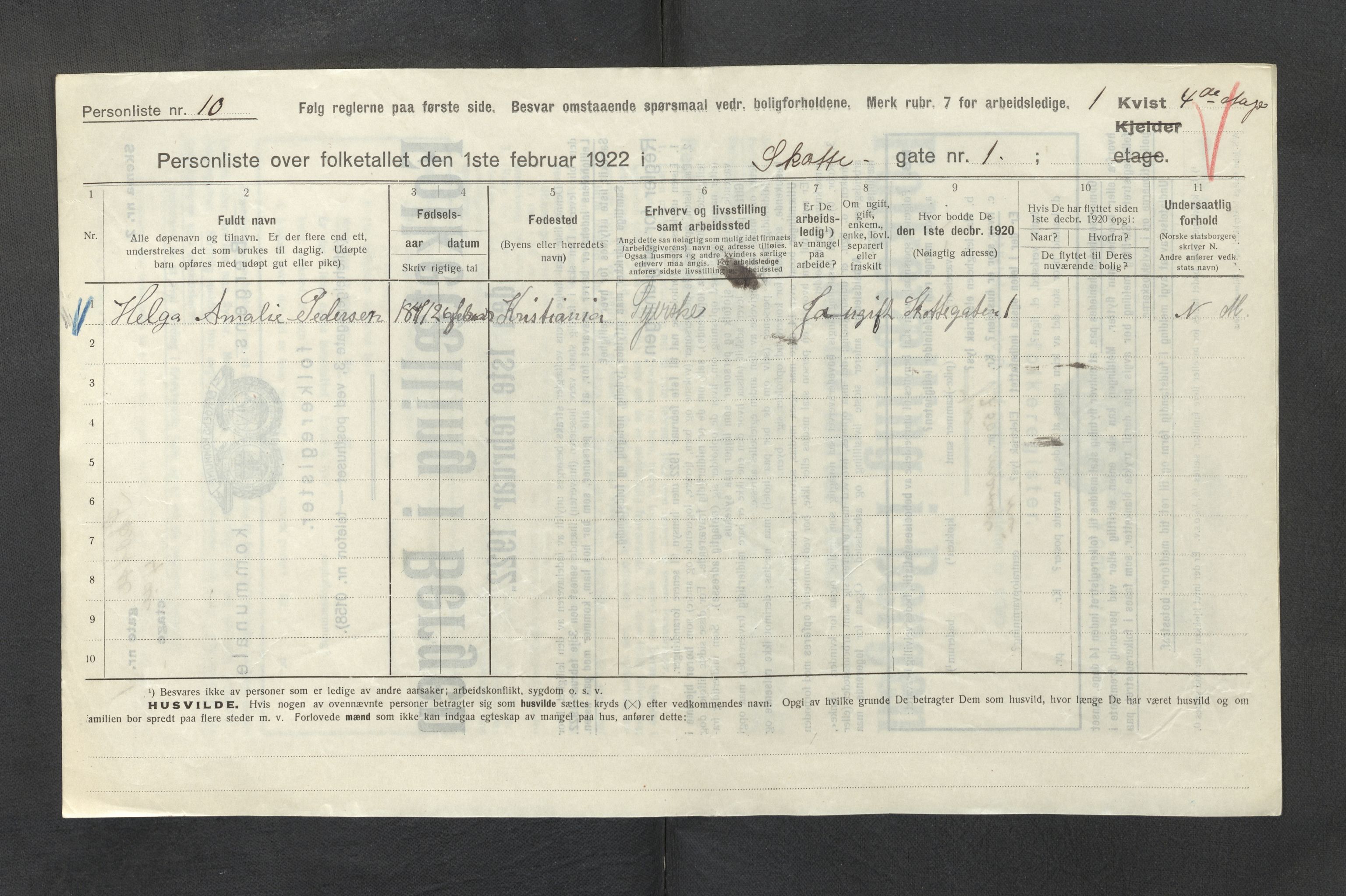 SAB, Kommunal folketelling 1922 for Bergen kjøpstad, 1922, s. 37300