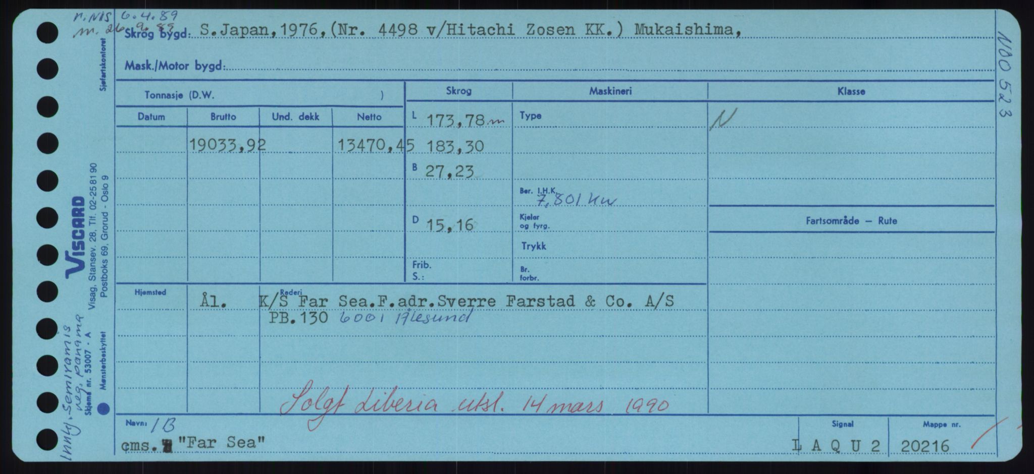 Sjøfartsdirektoratet med forløpere, Skipsmålingen, AV/RA-S-1627/H/Hd/L0010: Fartøy, F-Fjø, s. 159